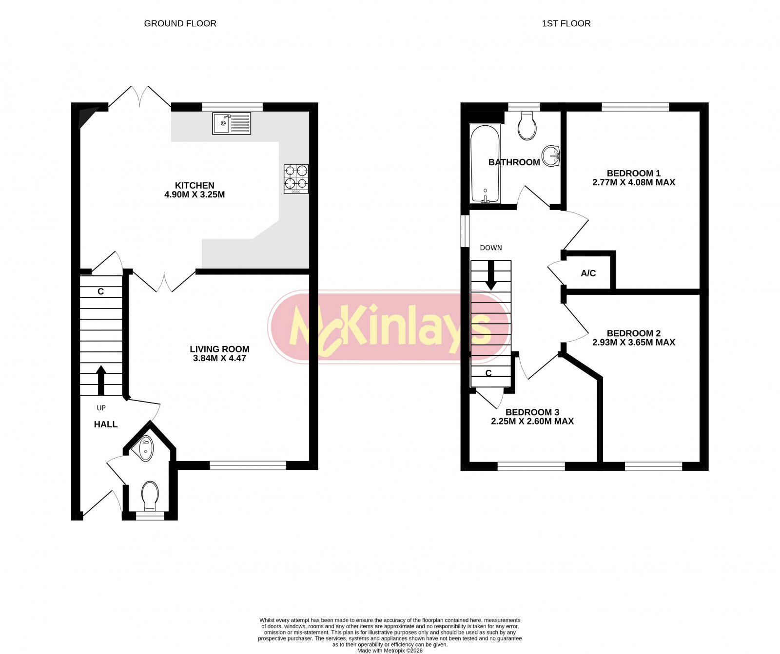 3 bedroom house Taunton floorplan