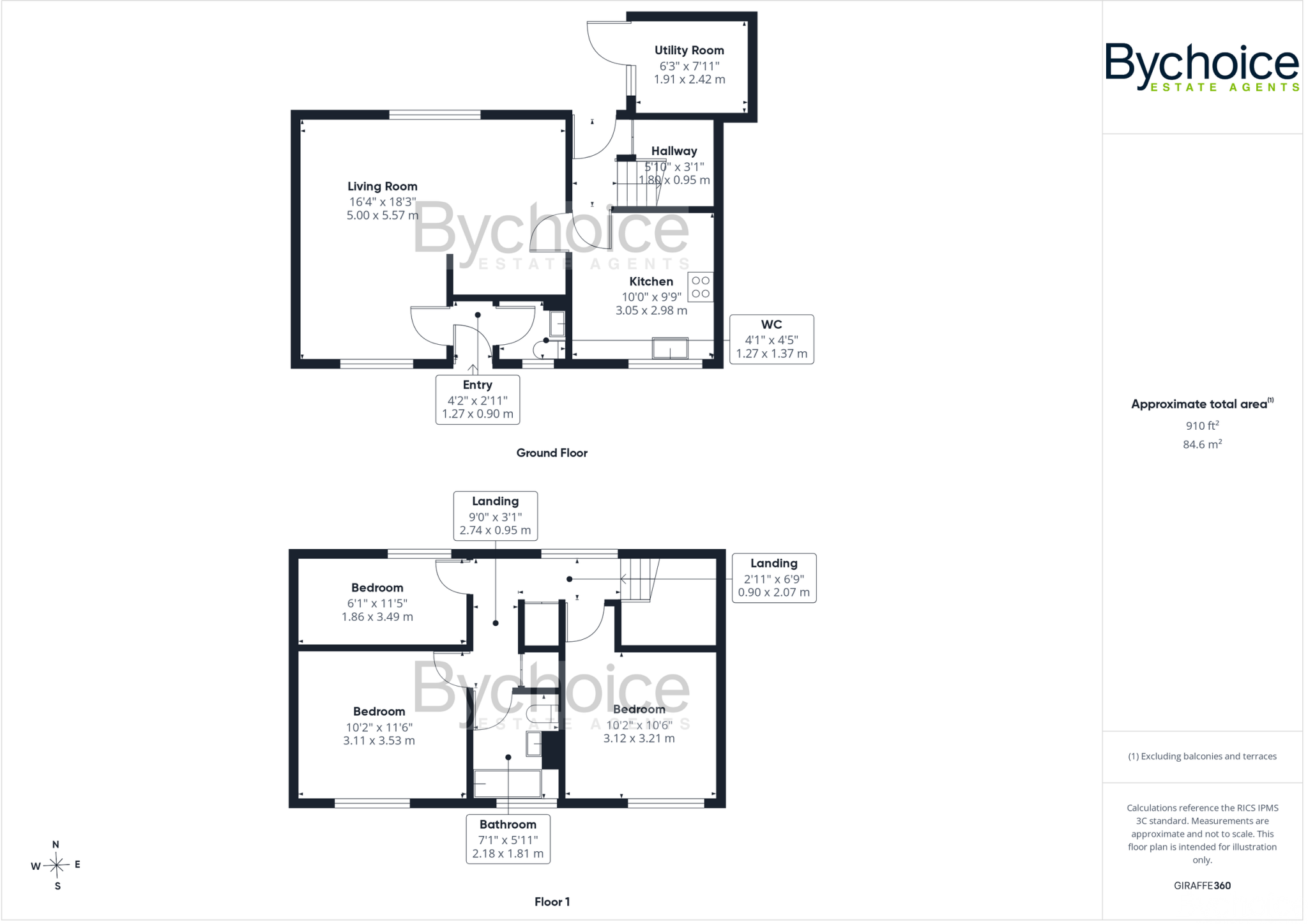 York Close, Bury St Edmunds, Suffolk floorplan