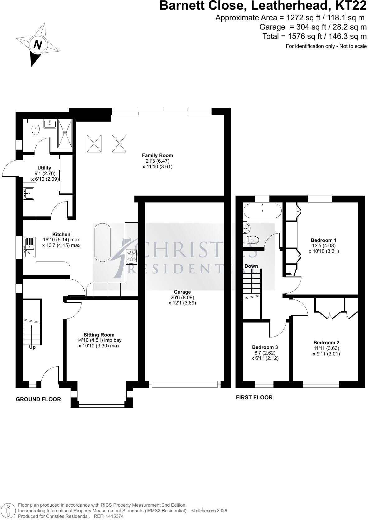 Leatherhead, Surrey, KT22 floorplan
