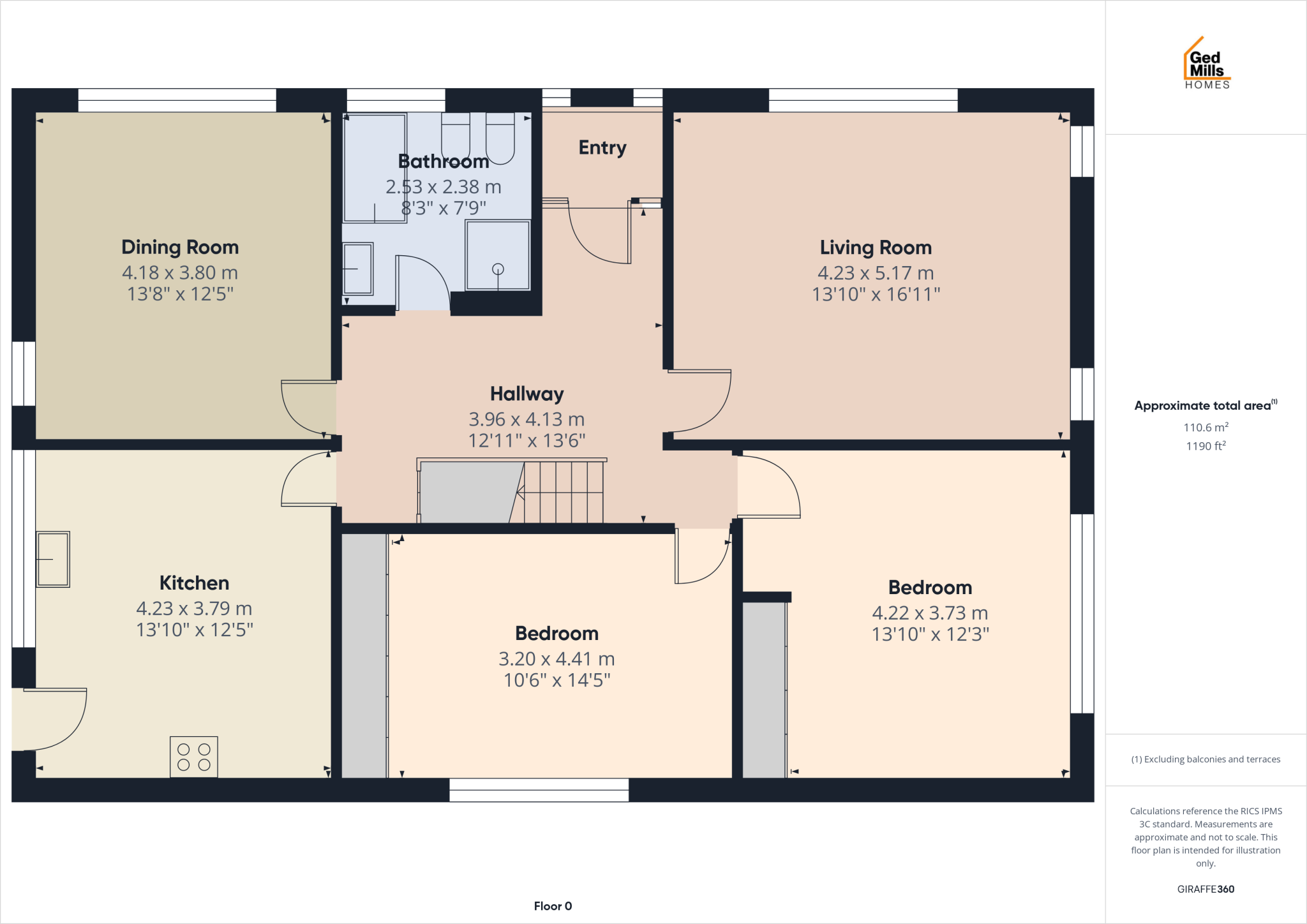 Rydal Avenue , Poulton-Le-Fylde floorplan