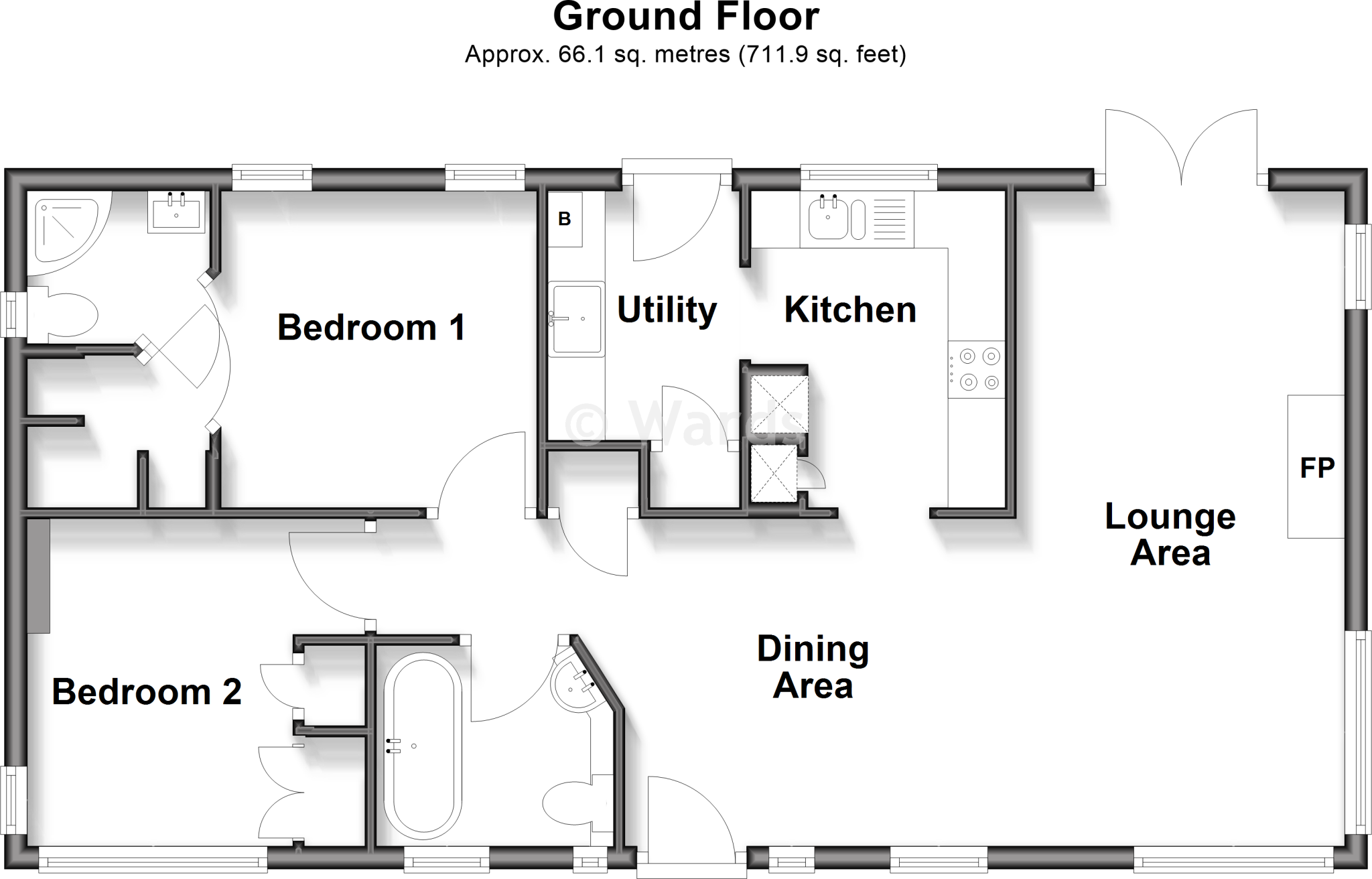 Meadow Gardens, Spill Land Country Park, Biddenden, Kent floorplan