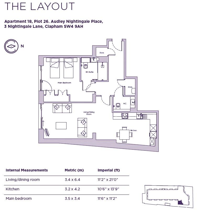 Nightingale Lane London SW4 floorplan