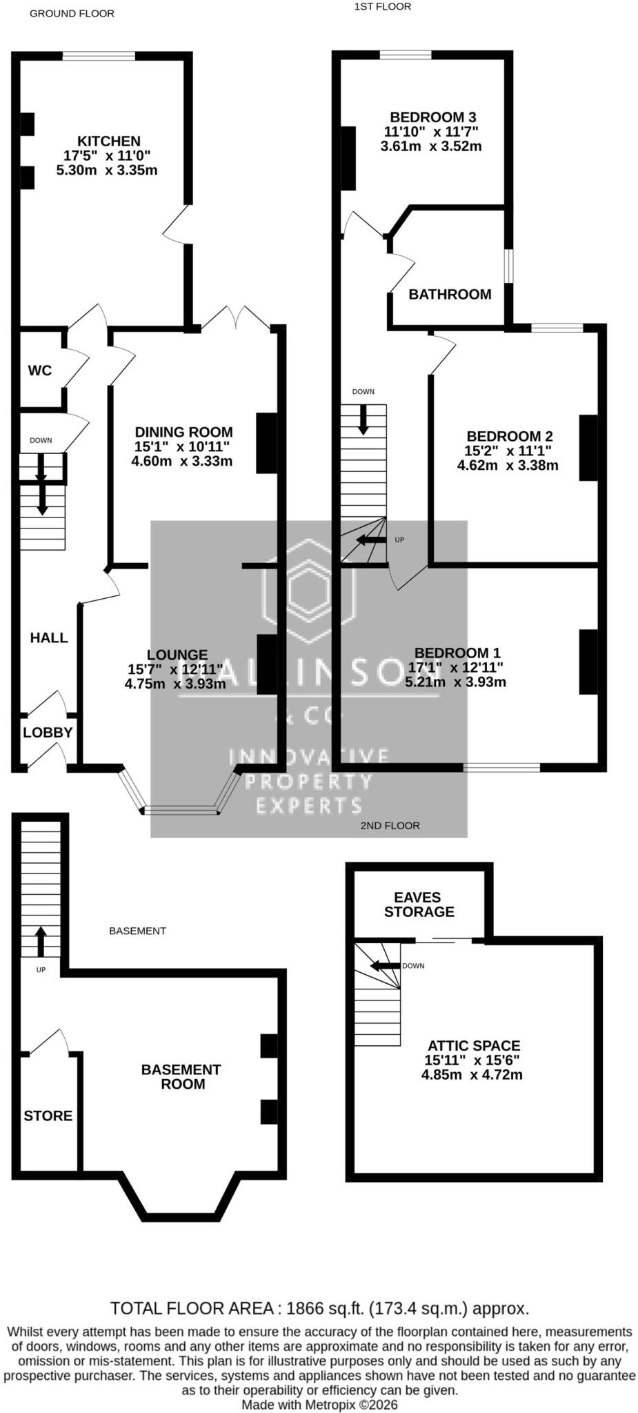 Park Grove, Barnsley, S70 1QE floorplan