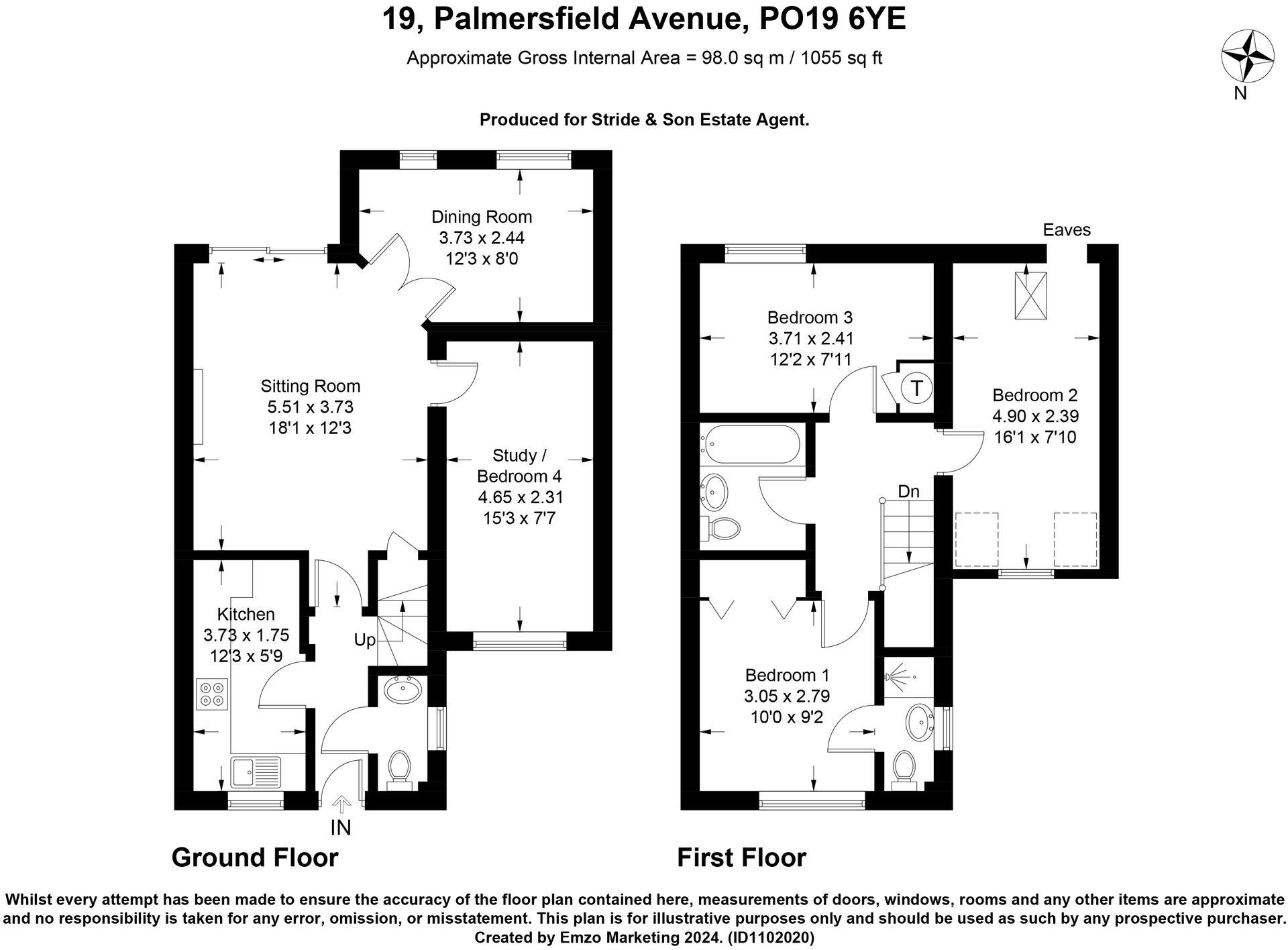 Palmers Field Avenue, Chichester, PO19 floorplan