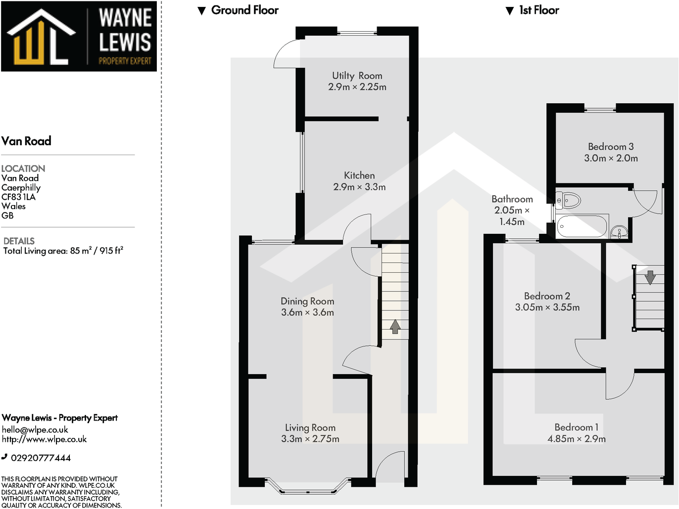 Van Road, Caerphilly, CF83 1LA floorplan