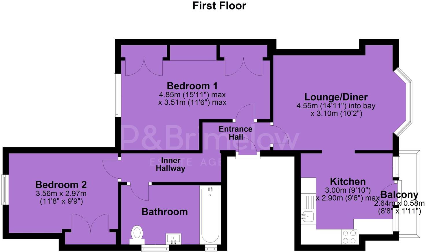 Wellington Crescent, Old Trafford floorplan