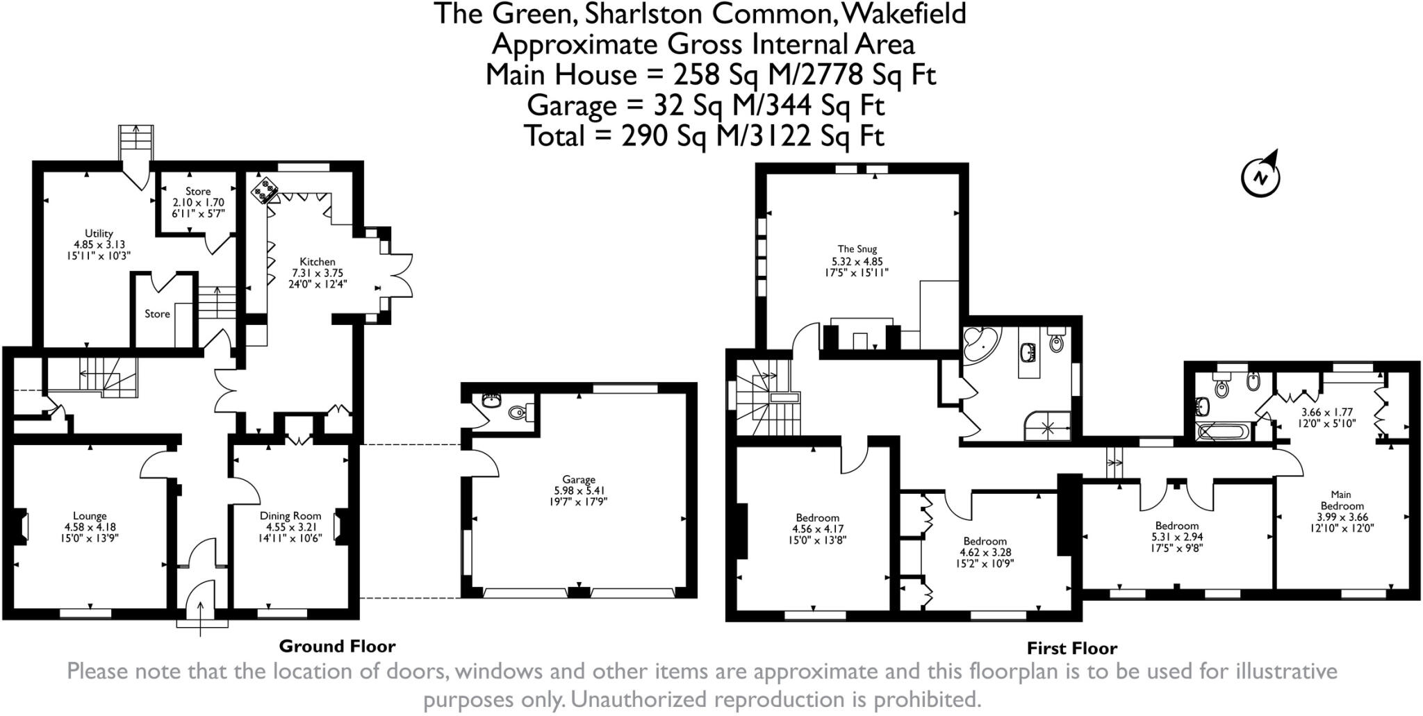 The Green, Wakefield, West Yorkshire floorplan