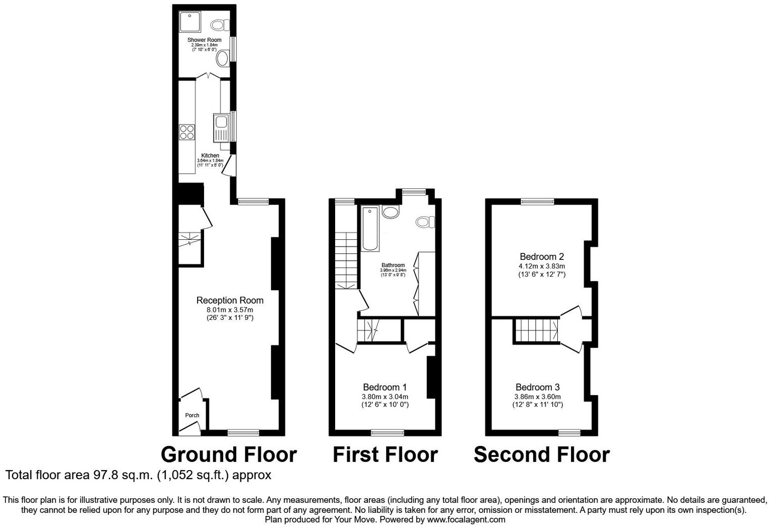 Hugh Street, Whitehaven, Cumbria, CA28 floorplan