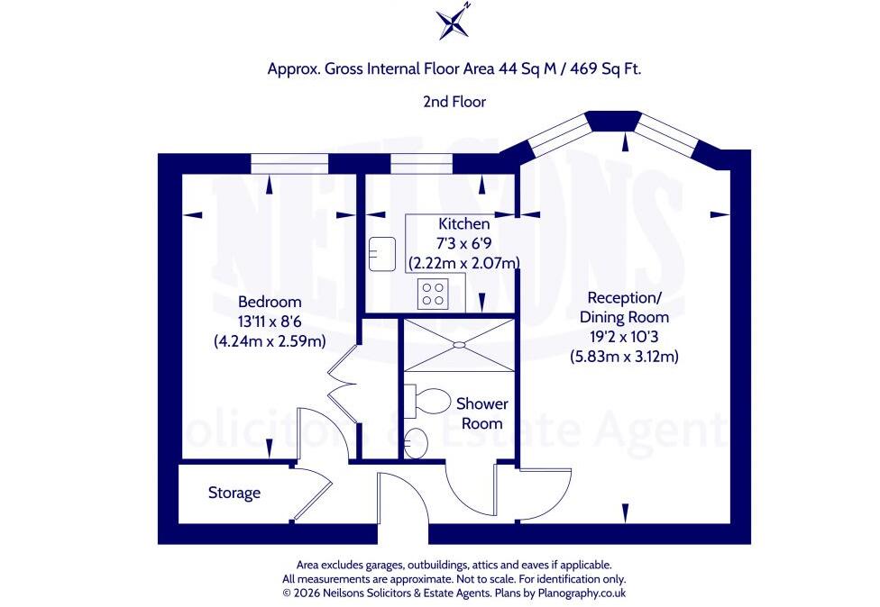 Flat 19 Homescott House, 6 Goldenacre Terrace, Edinburgh, EH3 5RE floorplan