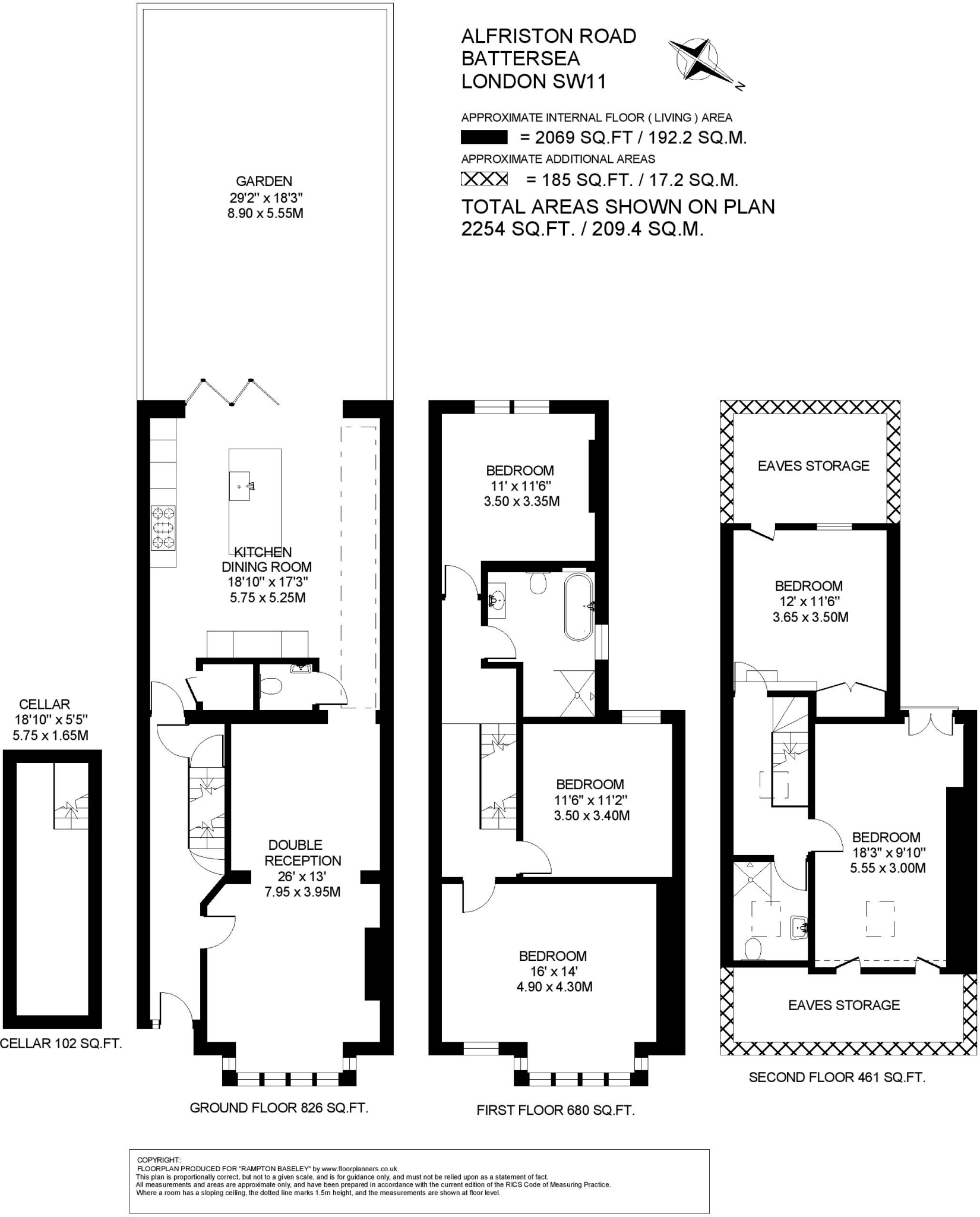 Alfriston Road, SW11 floorplan