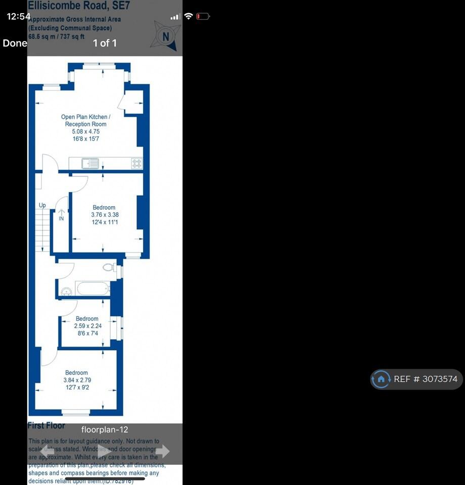 Elliscombe Road, London, SE7 floorplan