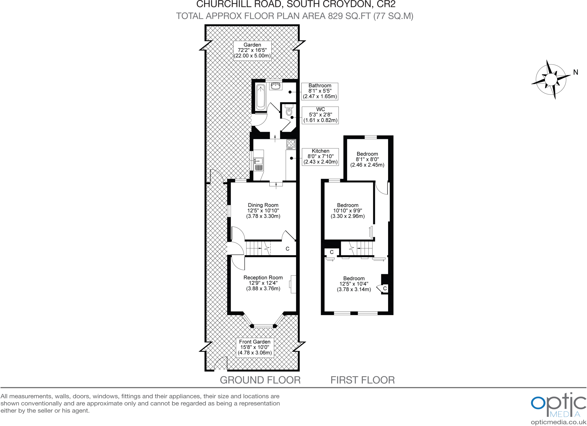 Churchill Road , South Croydon  floorplan