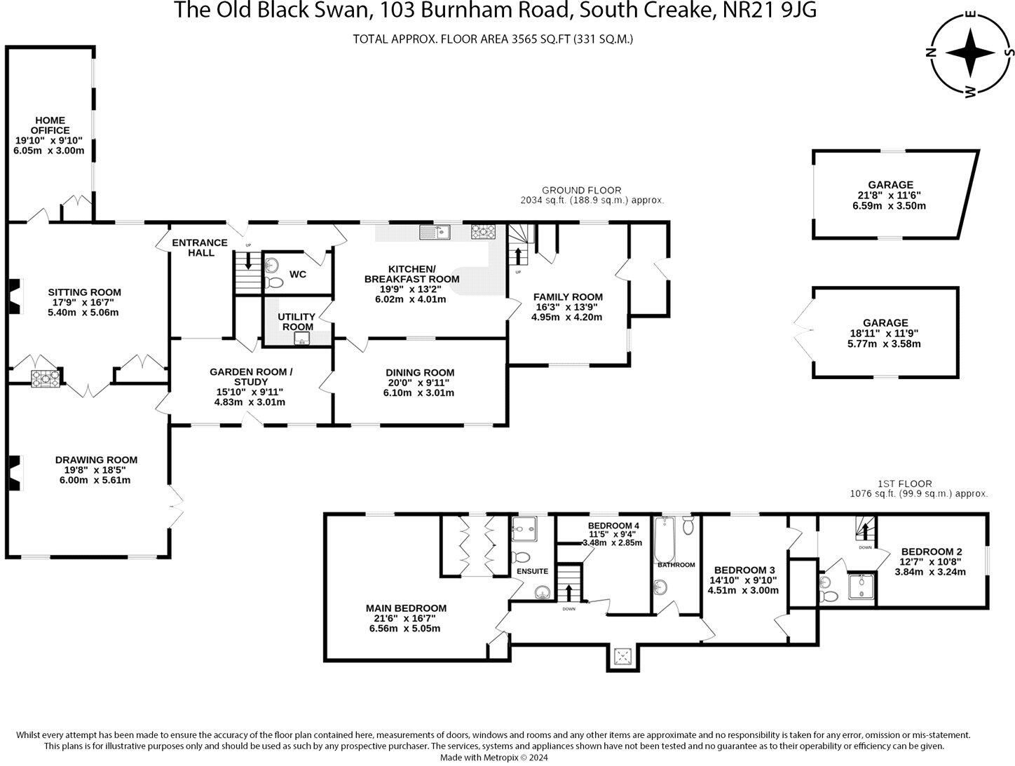 Burnham Road, South Creake, Fakenham, Norfolk, NR21 floorplan