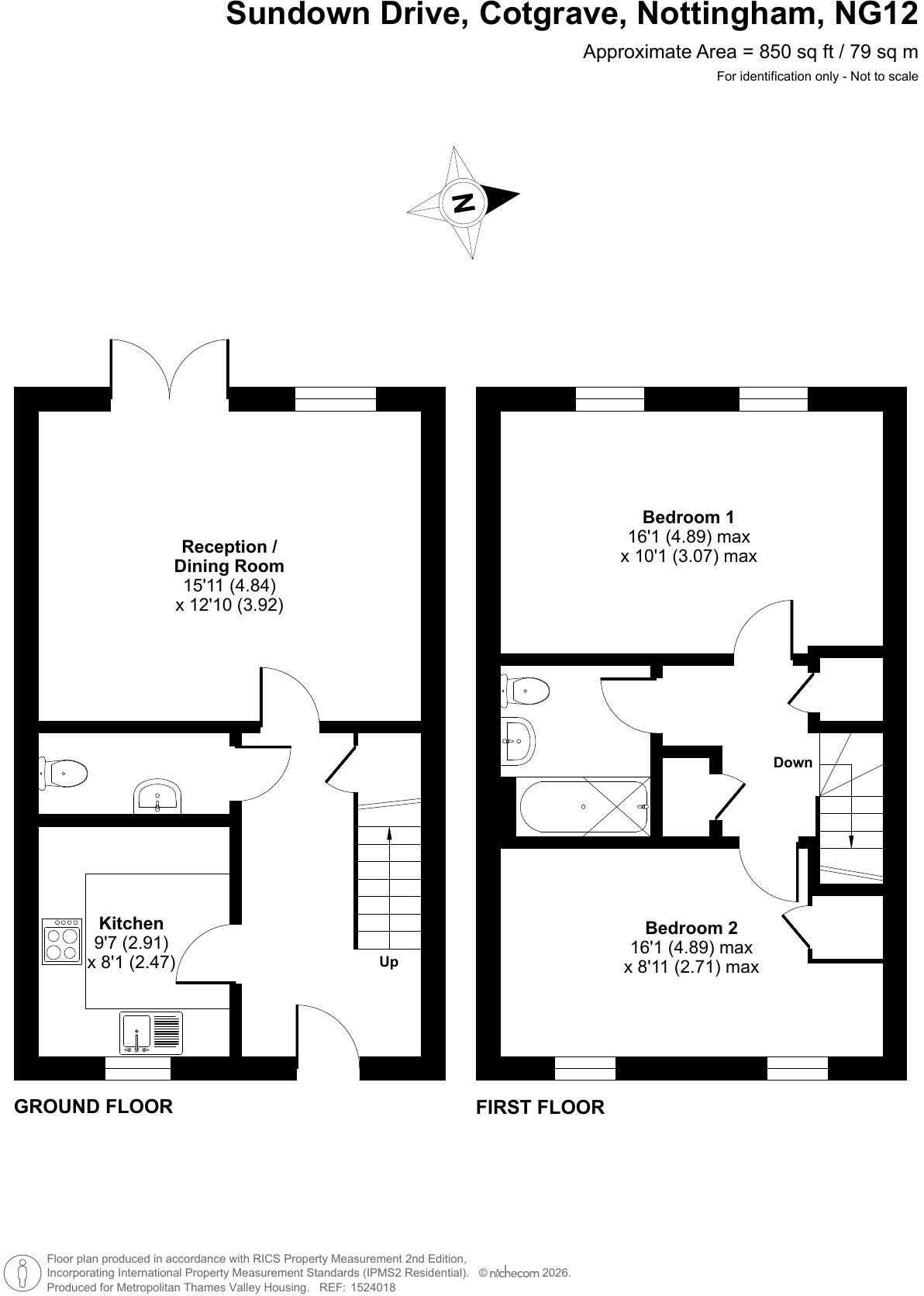 Sundown Drive, Nottingham, Nottinghamshire, NG12 floorplan
