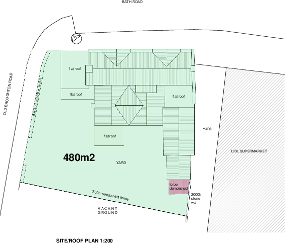 Site and roof plan
