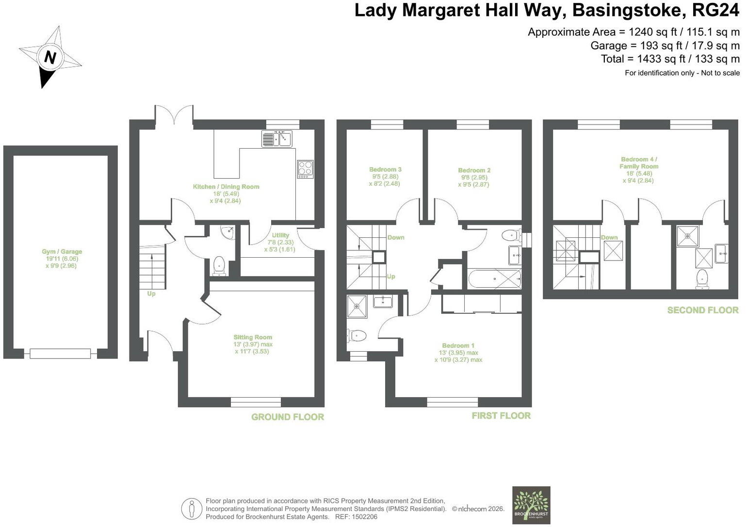Lady Margaret Hall Way, Basingstoke floorplan