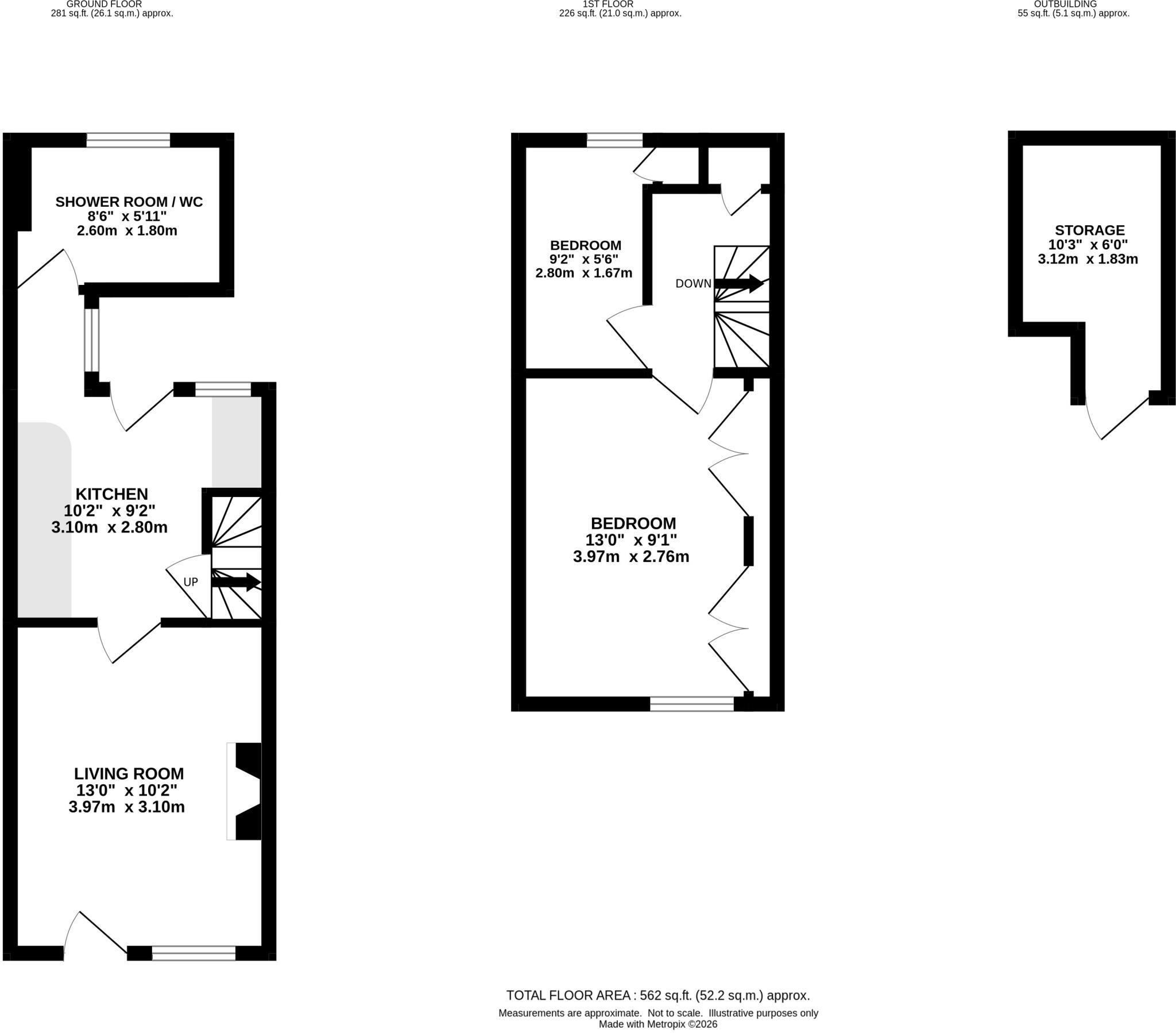 47 Lower Olland Street, Bungay, Norfolk NR35 1BY floorplan
