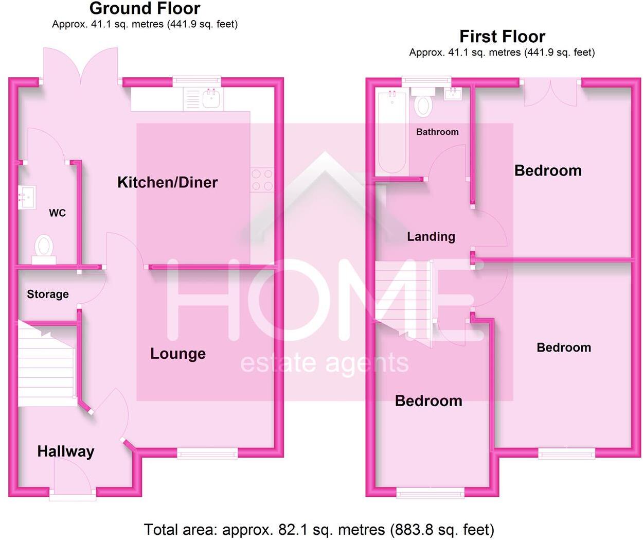 Enfield Close, Eccles floorplan