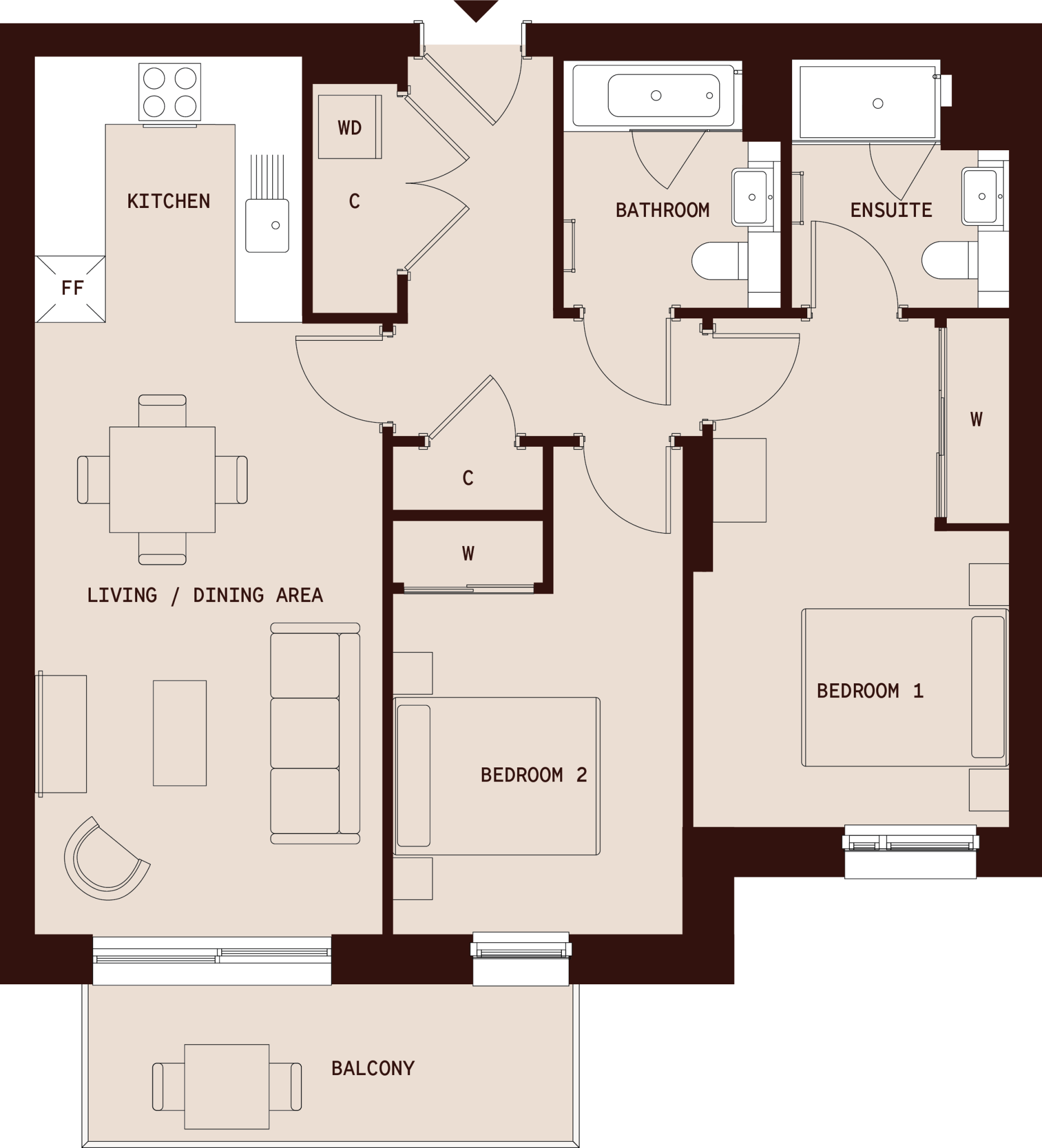 Duxford Tower, East Drive, Colindale, NW9 4GN floorplan