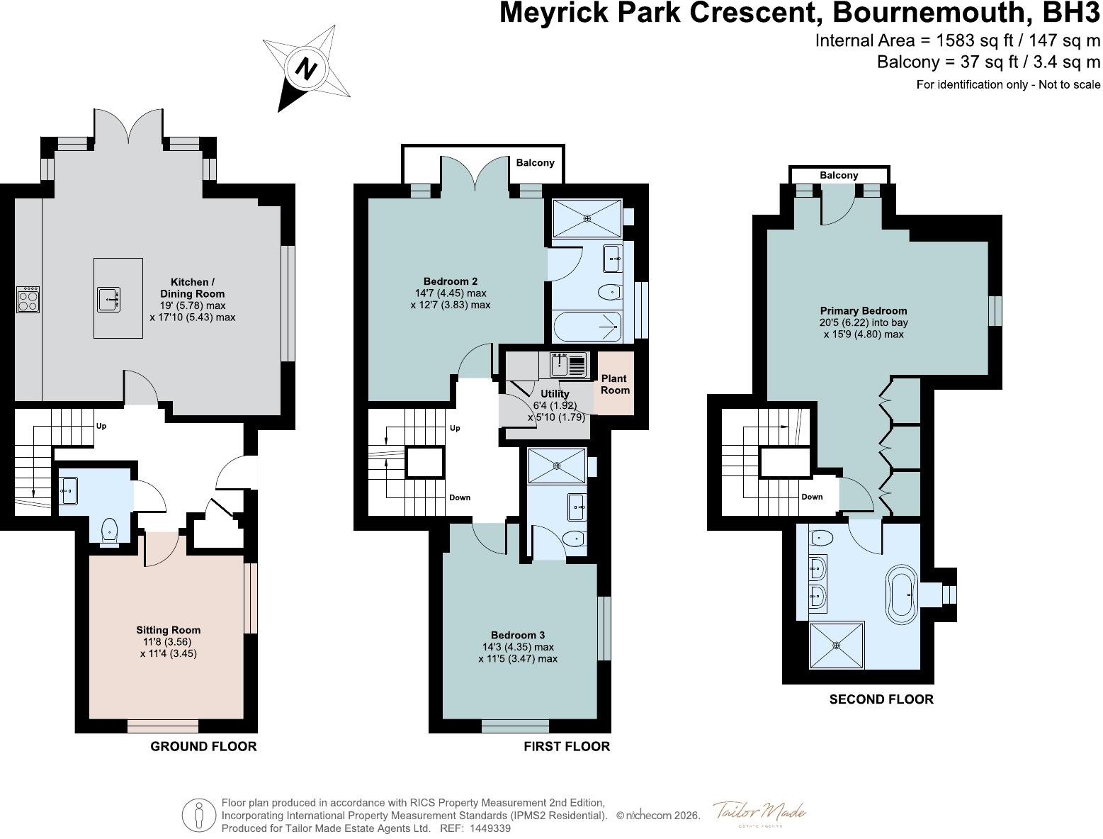 Meyrick Park Crescent, Bournemouth, Dorset, BH3 floorplan
