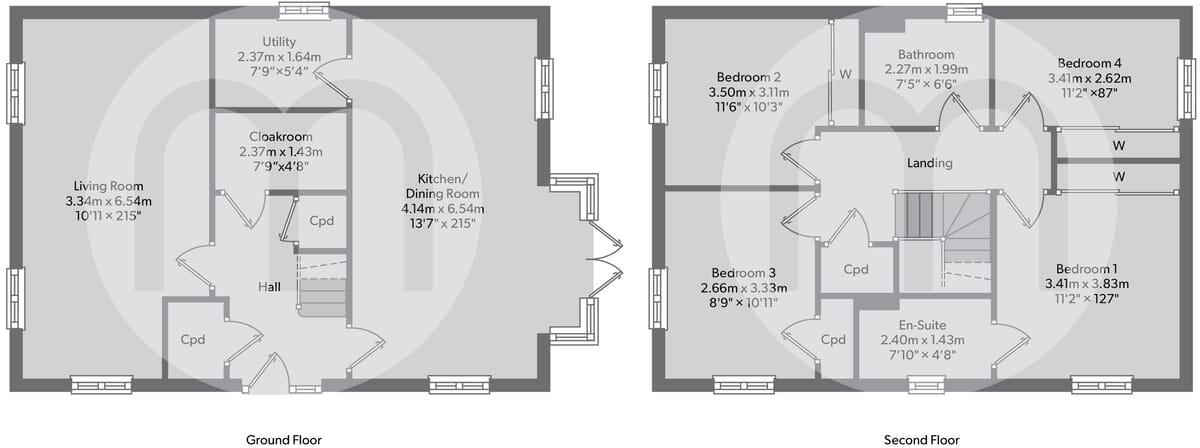 Woodside Way, Great Dunmow, CM6 floorplan