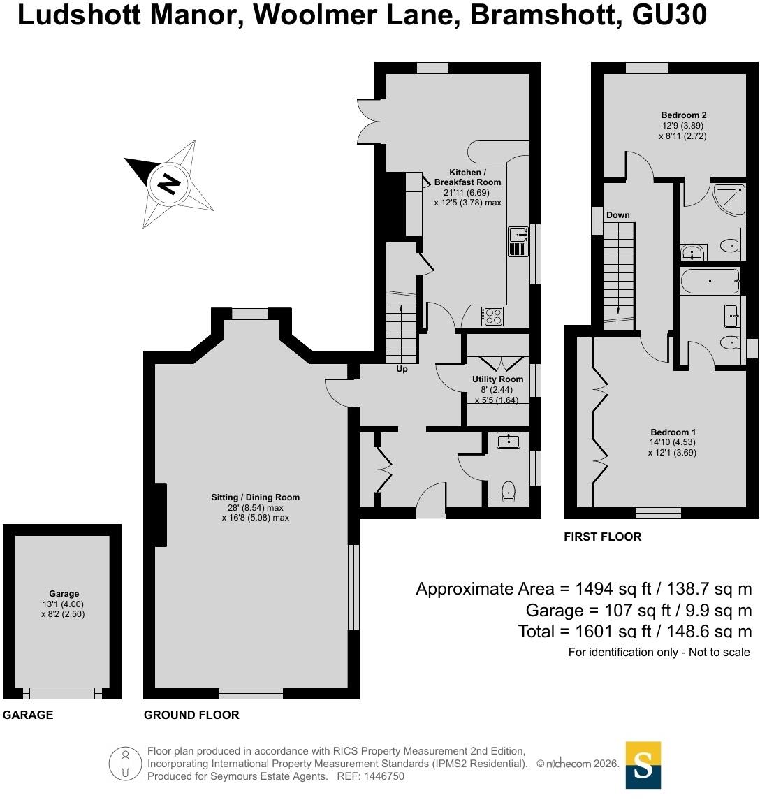 Ludshott Manor, Woolmer Lane, Bramshott, Liphook, GU30 floorplan