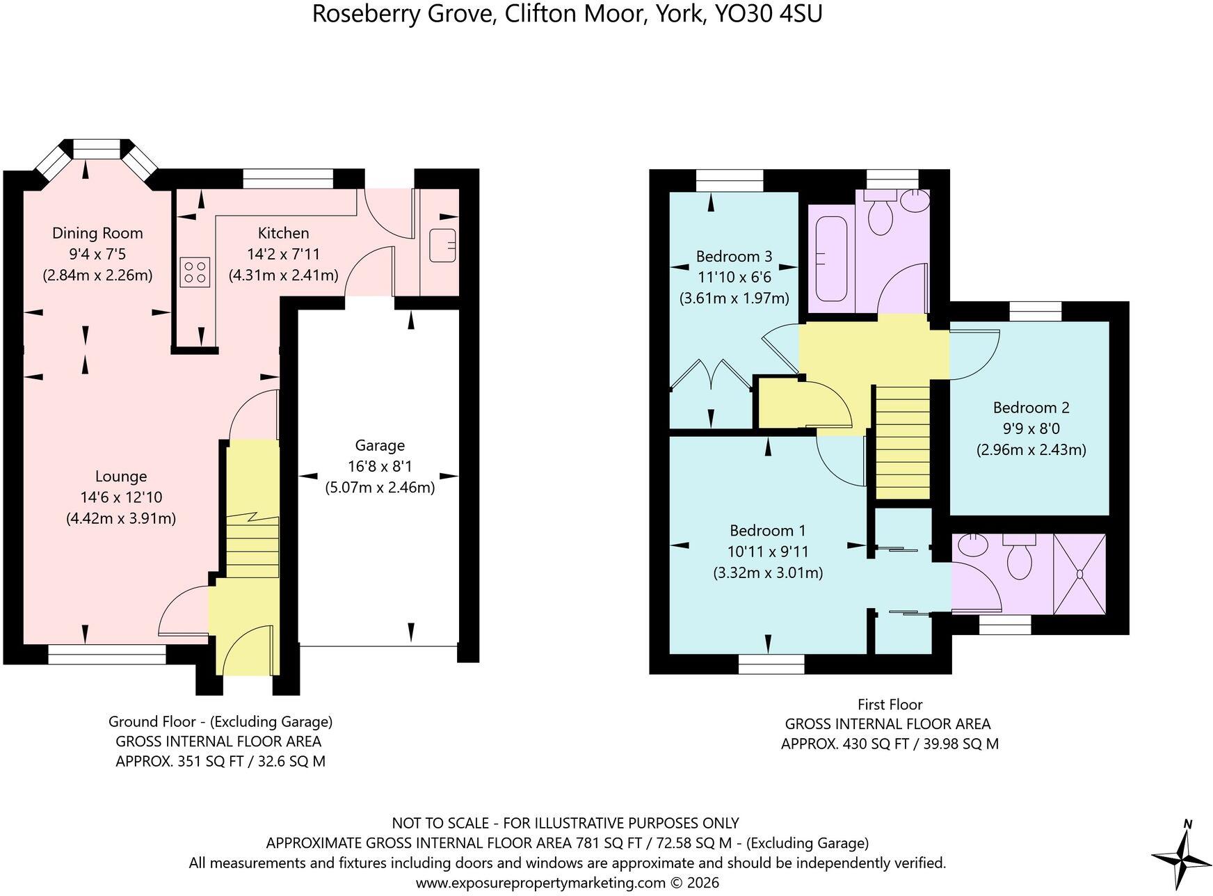 Roseberry Grove, York, YO30 floorplan