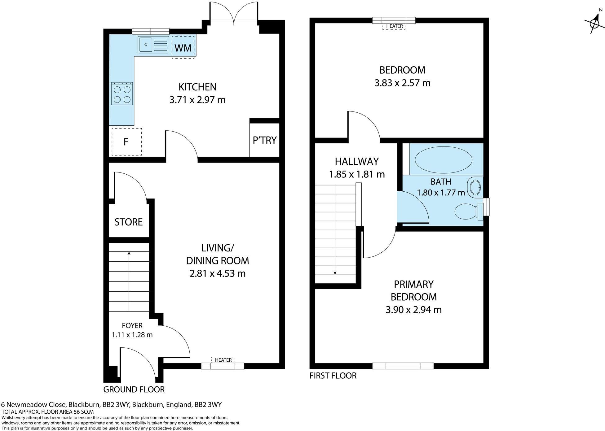 Newmeadow Close, Blackburn, BB2 floorplan