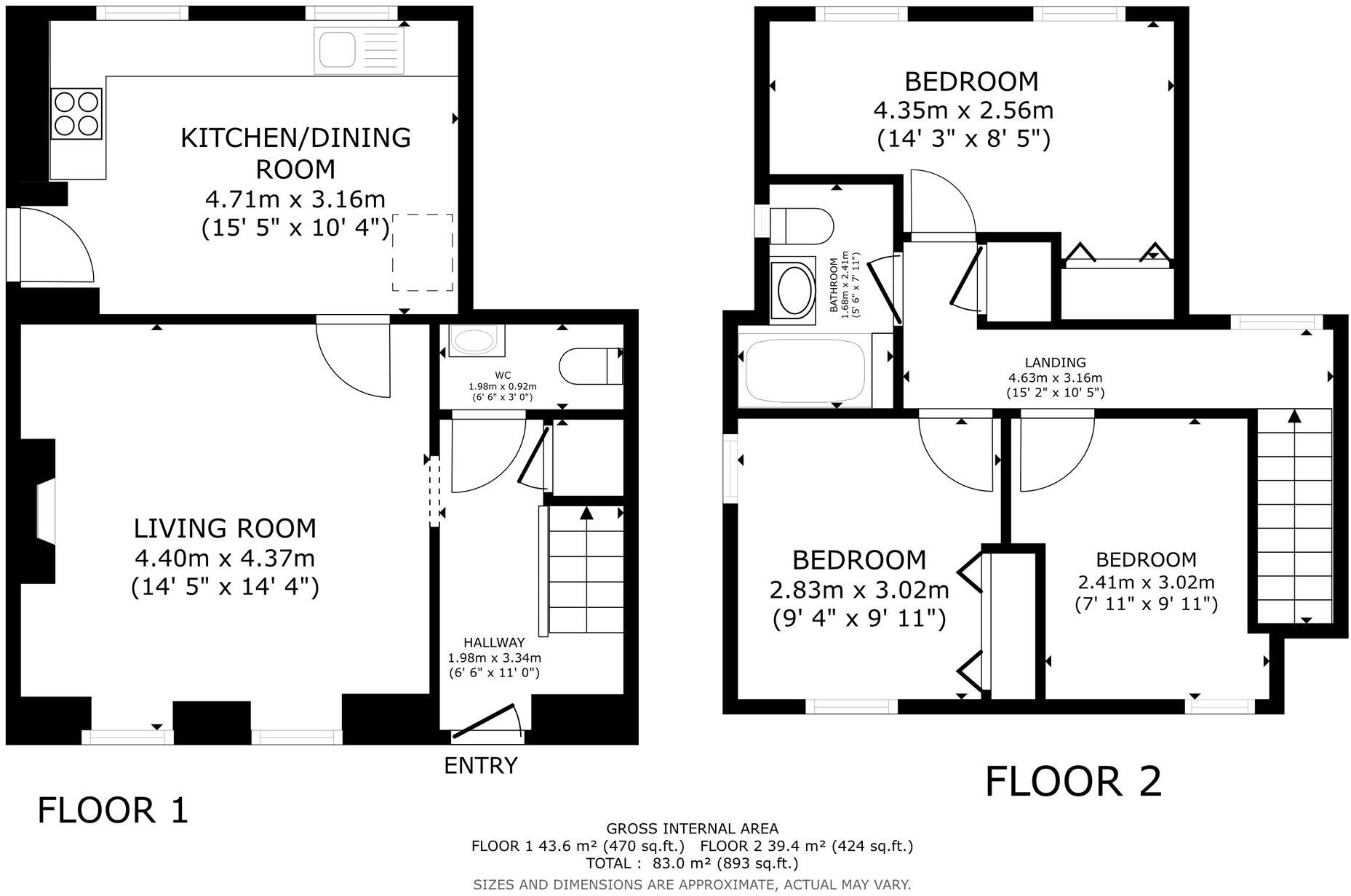 45 Lower End floorplan