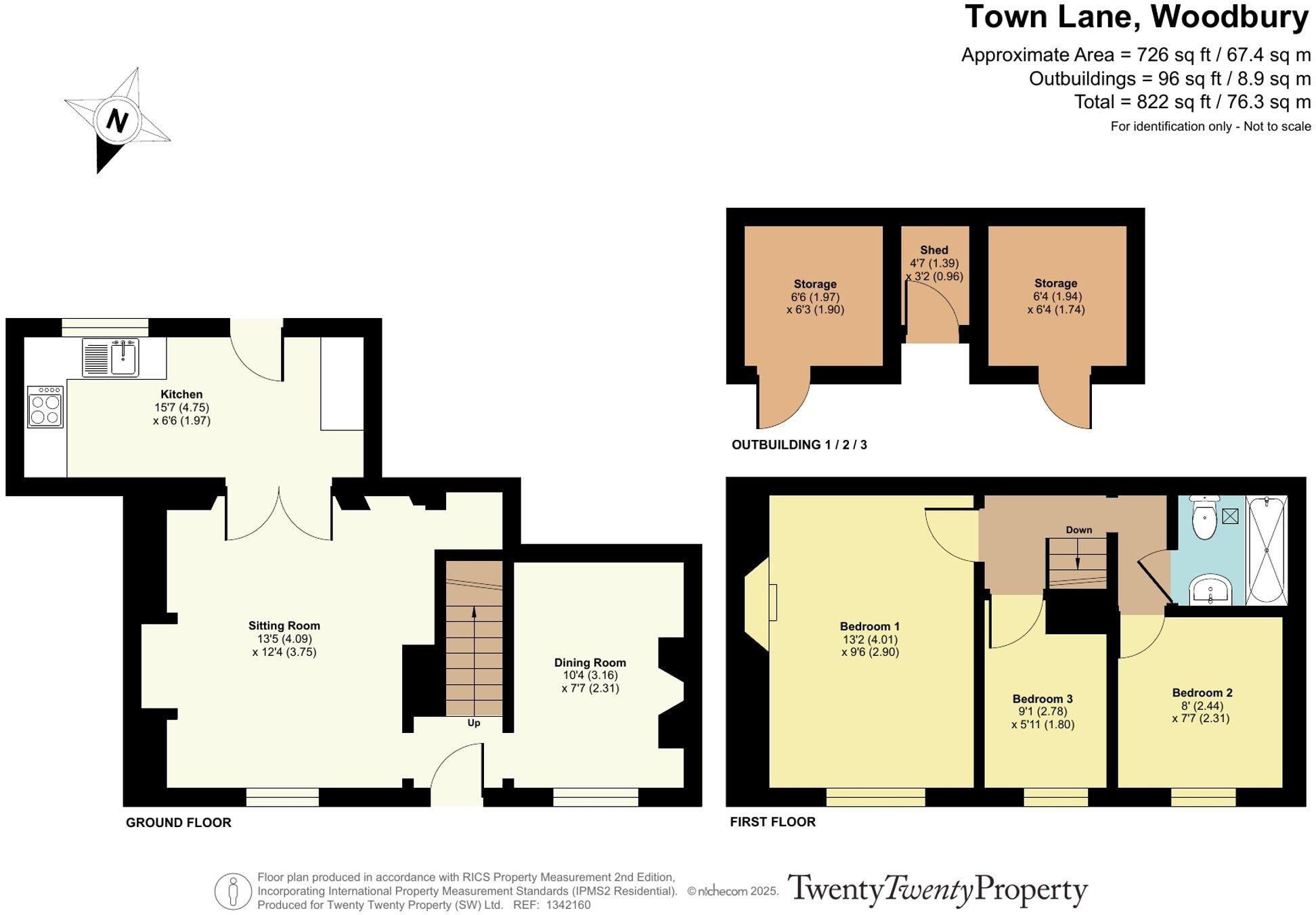 Town Lane, Woodbury floorplan