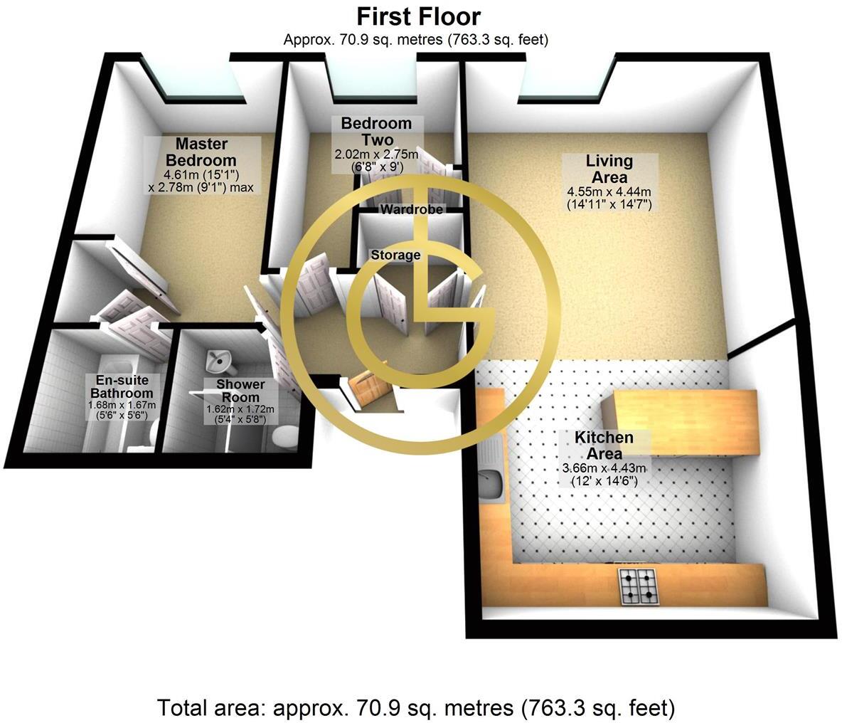 The Point, 6 Bellar Gate, Nottingham, NG1 floorplan
