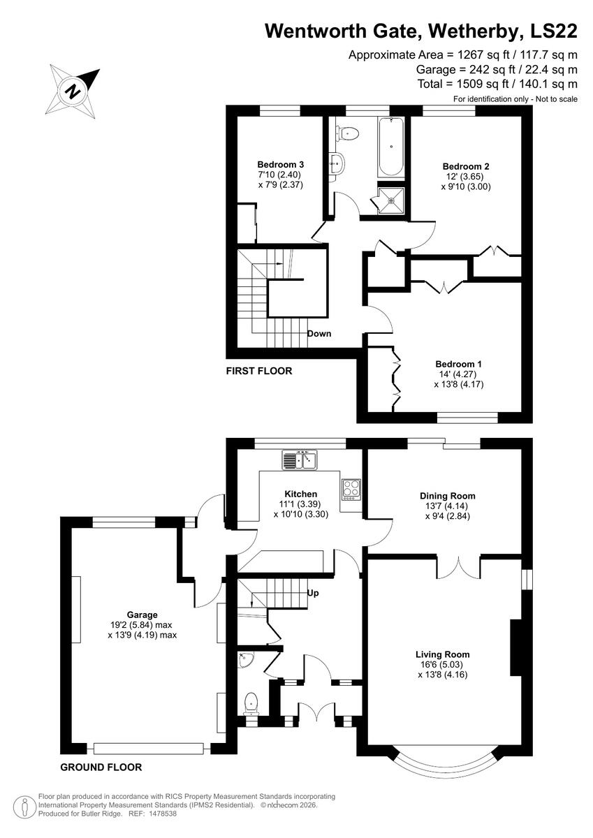 Wentworth Gate, Wetherby, West Yorkshire floorplan
