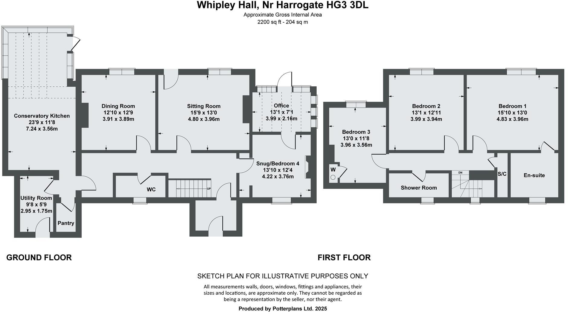 Whipley Hall, Whipley, Near Harrogate floorplan