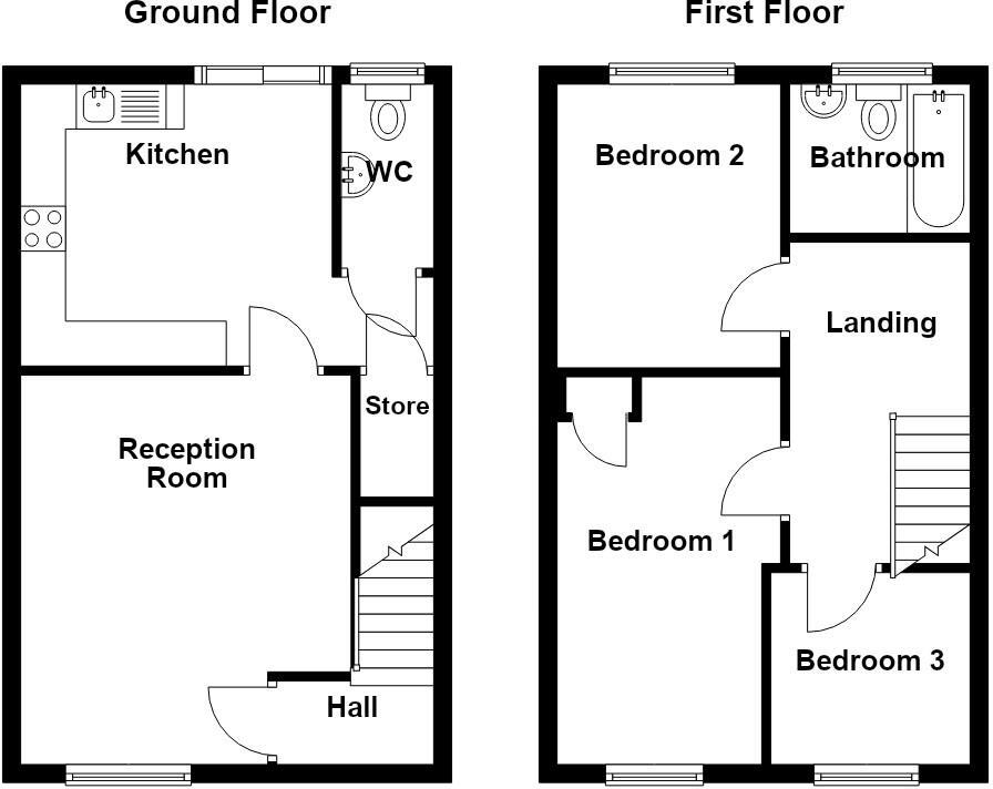 Poets Close, Salford floorplan
