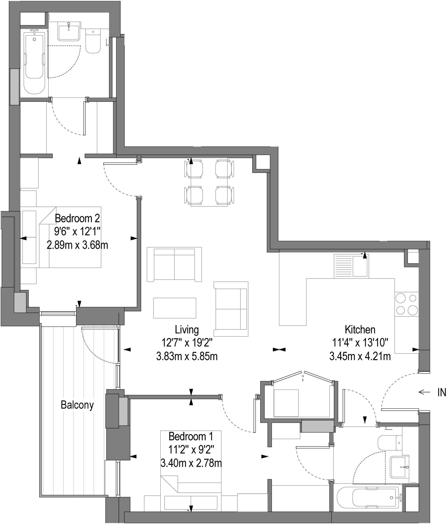 Barking Wharf Square, Barking, London IG11 floorplan