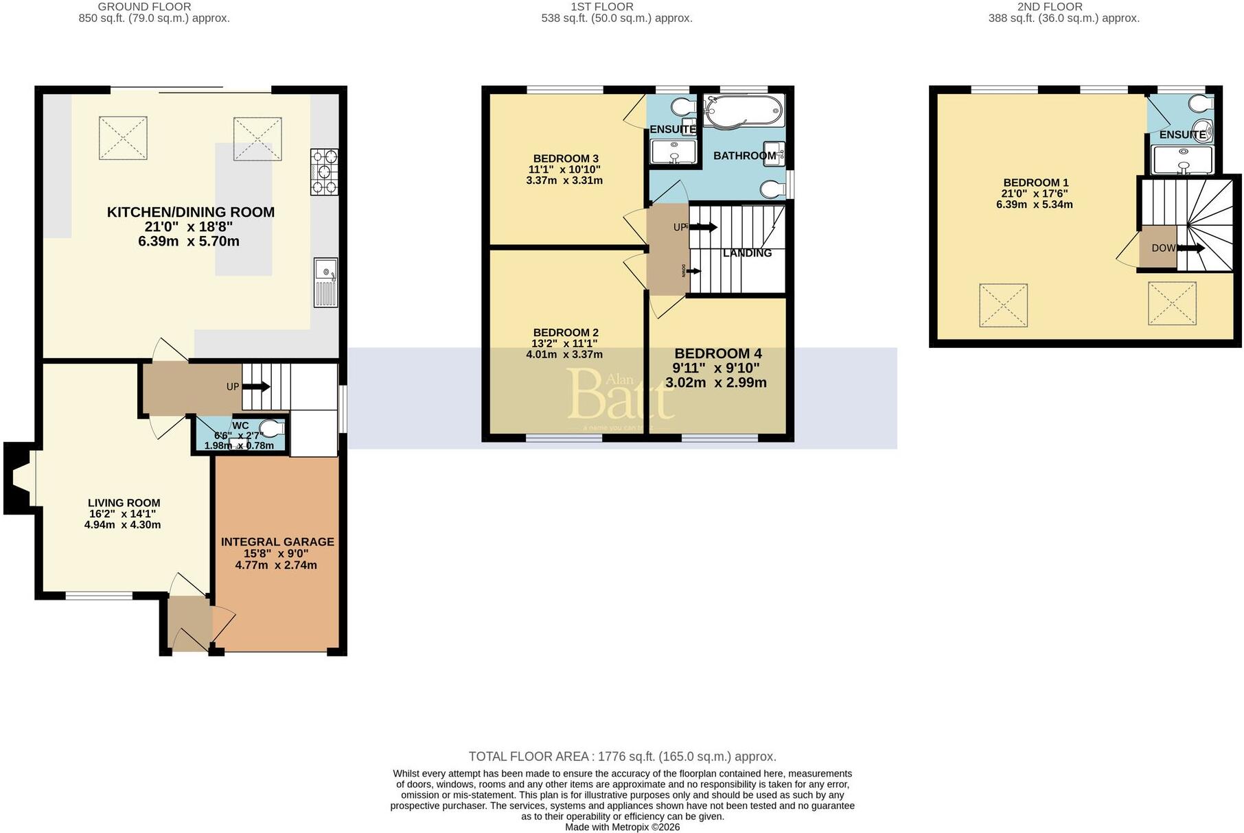 Lincoln Drive, Aspull, WN2 floorplan