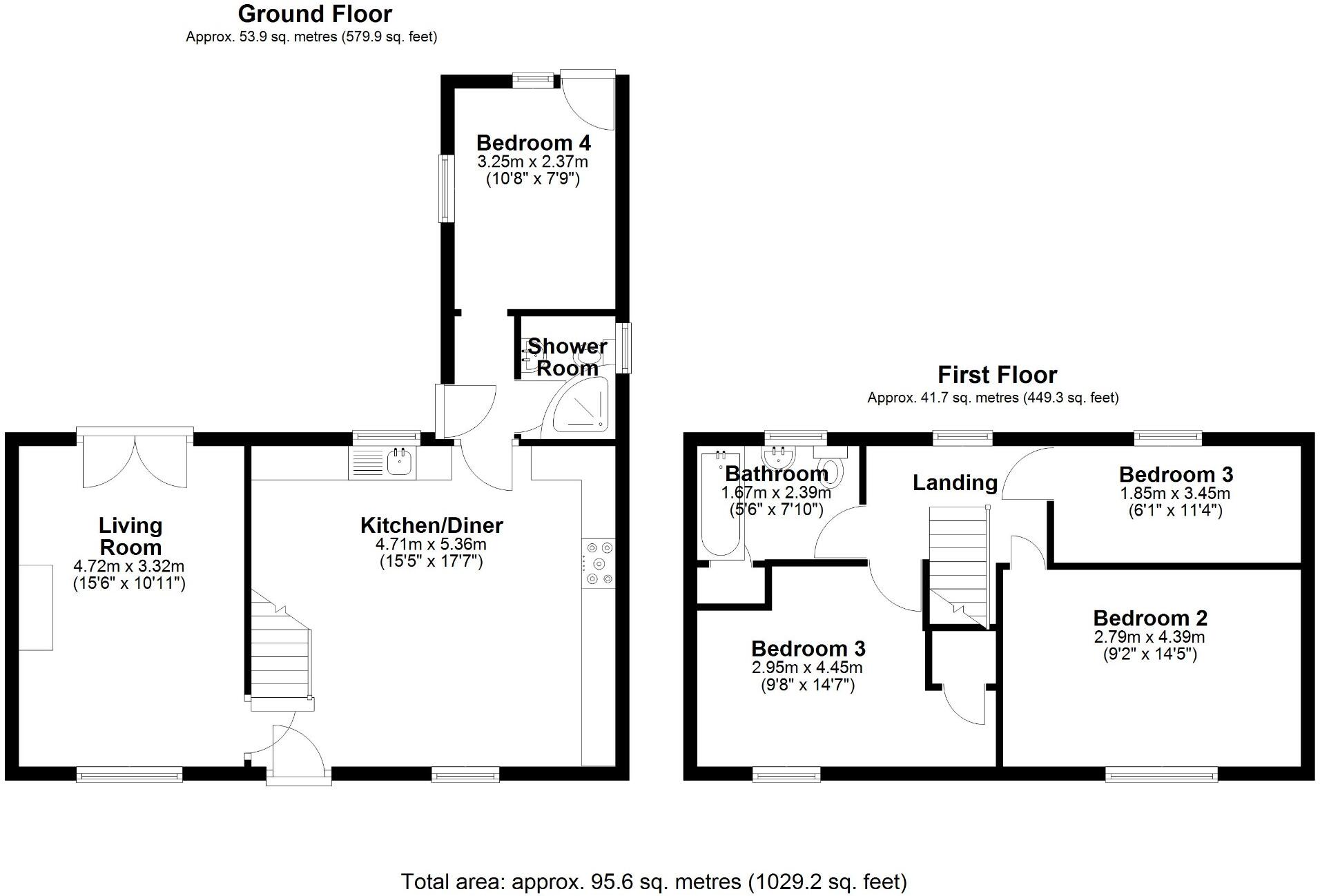 5 Green Meadow Avenue, Swindon, Wiltshire, SN25 1JB floorplan