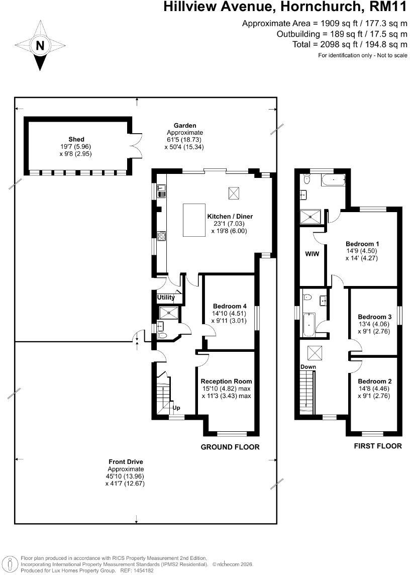Hillview Avenue, Hornchurch floorplan