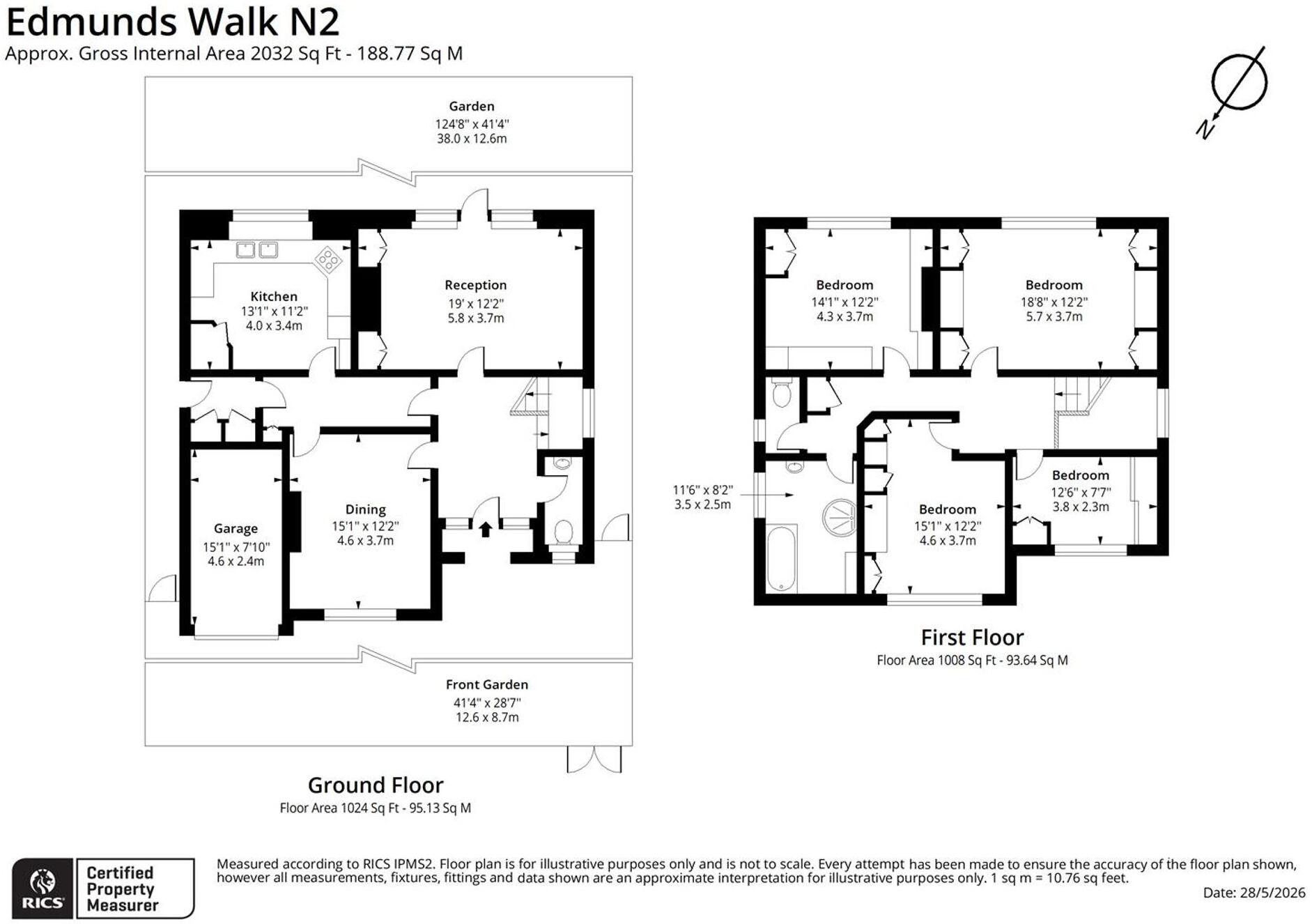 Edmunds Walk, London, N2 floorplan
