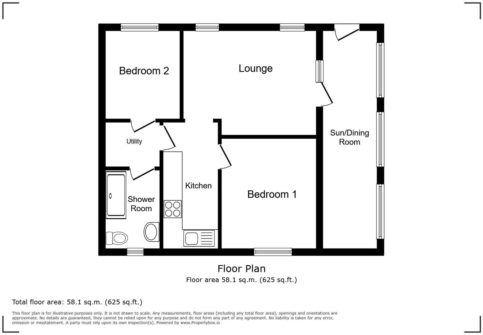 Hurst Point View, Totland Bay, Isle of Wight floorplan
