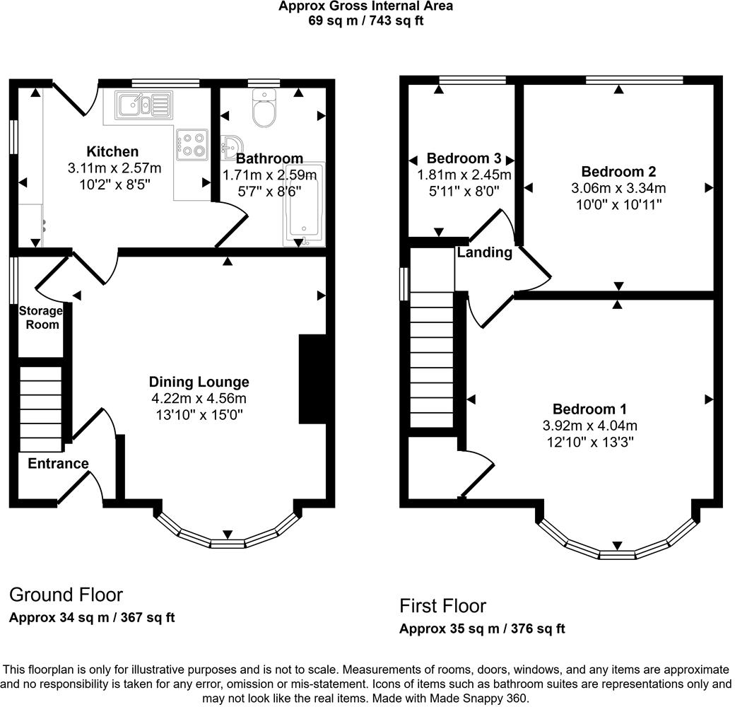 Cartwright Street, Loughborough floorplan