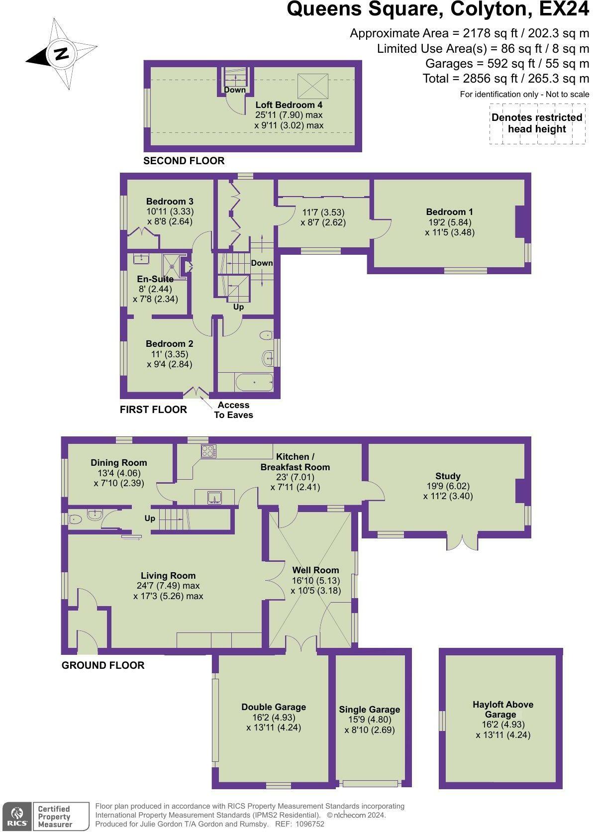 Queens Square, Colyton, Devon floorplan