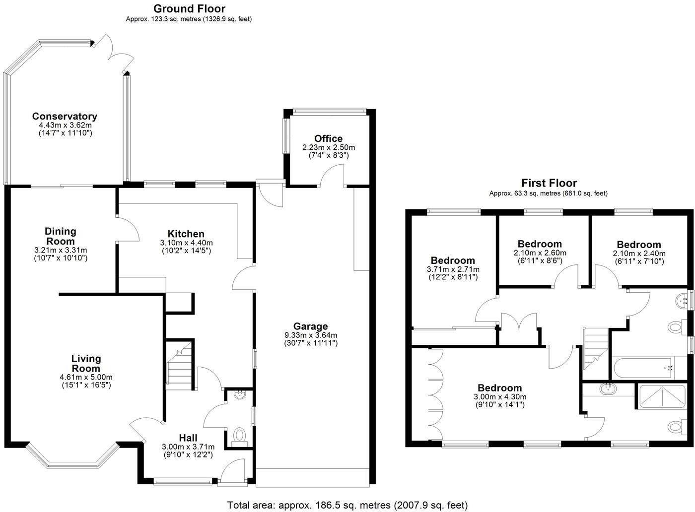 Ryelands, Radbrook, Shrewsbury floorplan