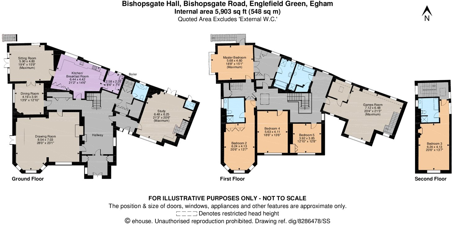 Bishopsgate Road, Englefield Green, Surrey, TW20 floorplan