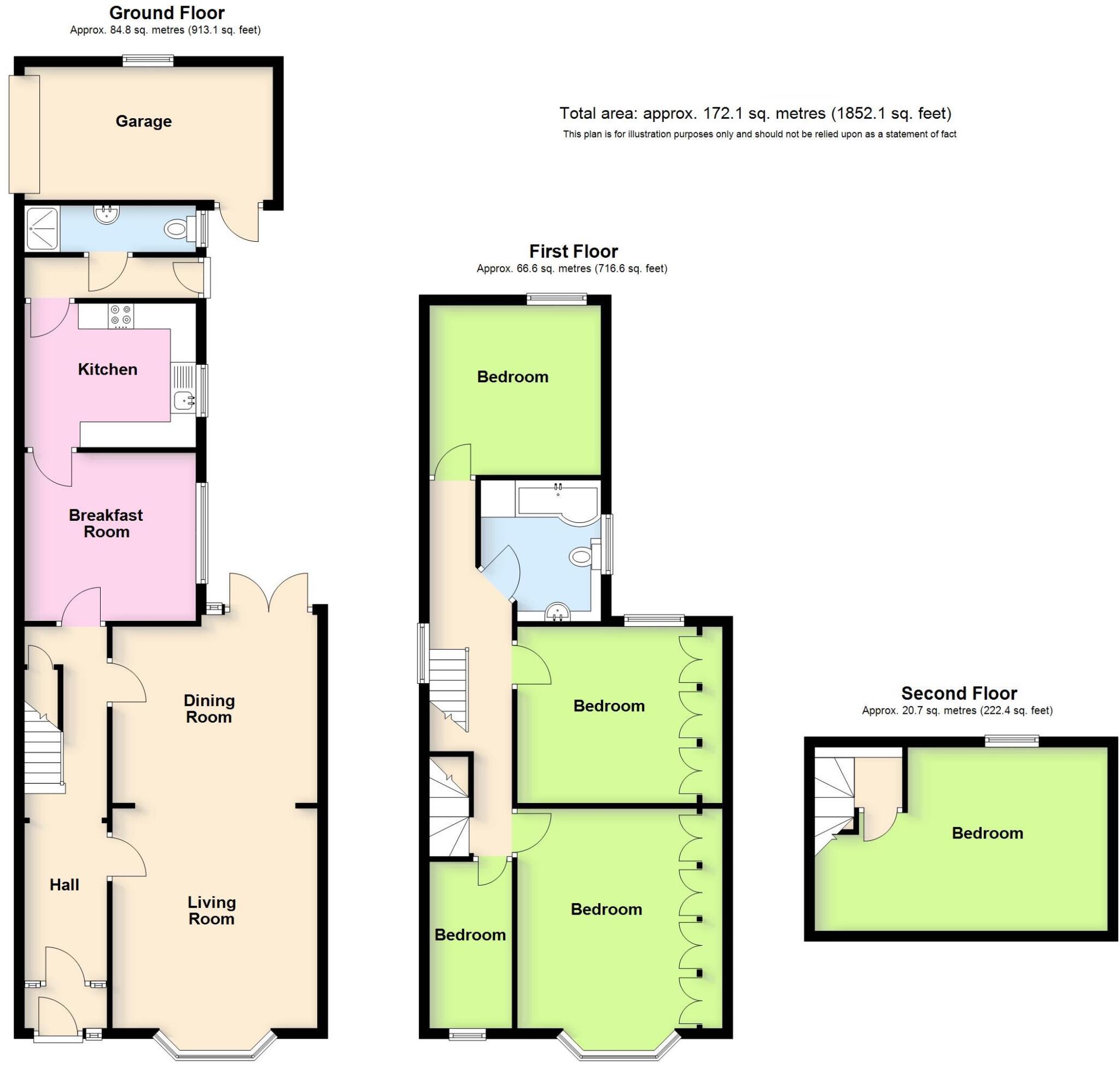 Grosvenor Road, Rugby floorplan