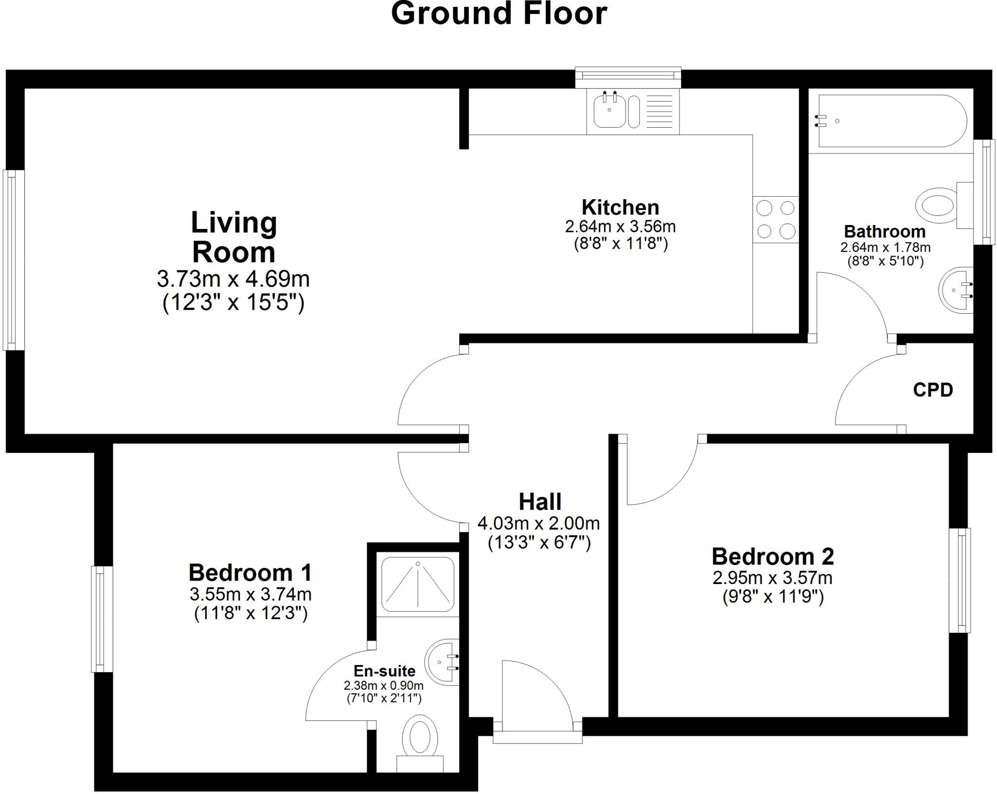 39-41 West Bank, Abbots Park, Chester floorplan