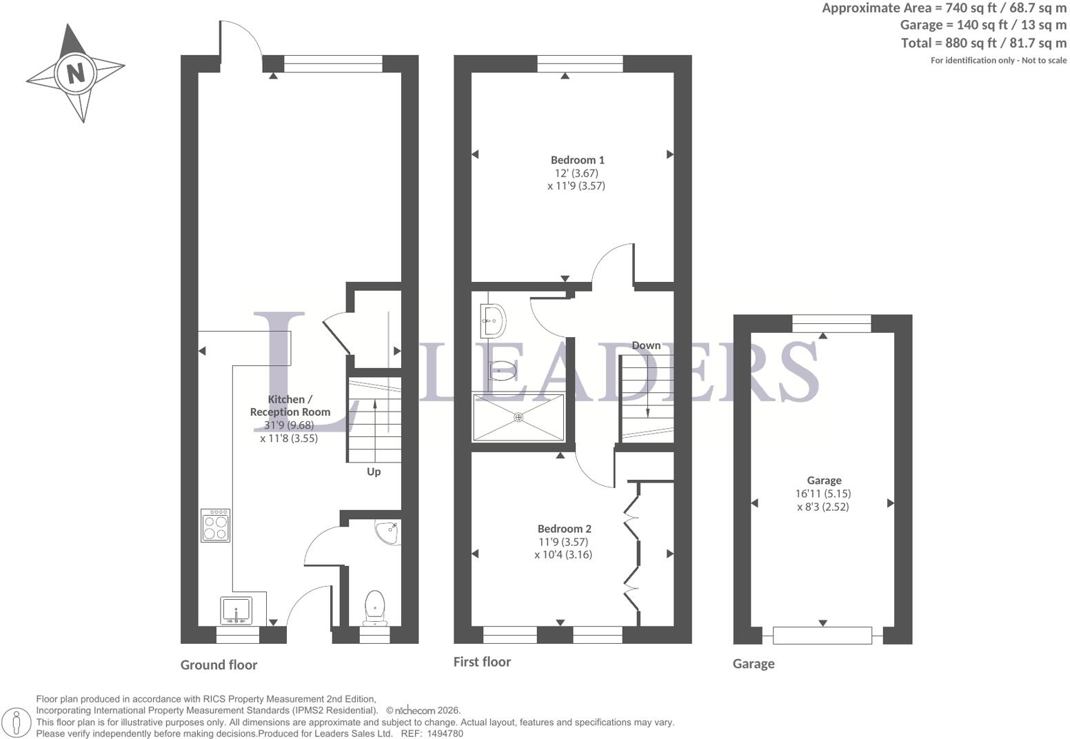 Chapel Avenue, Addlestone, Surrey floorplan