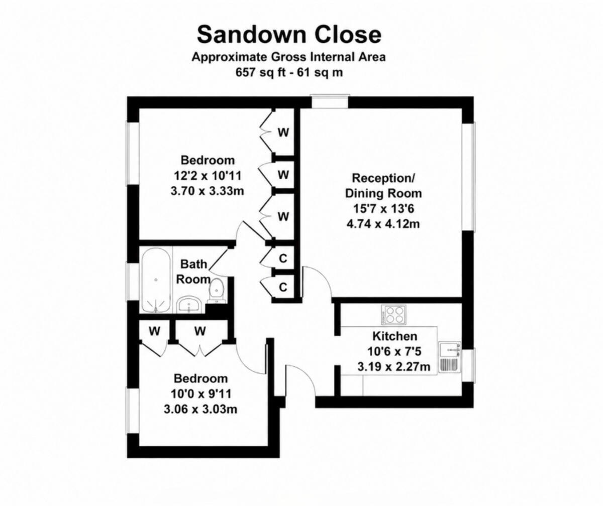 Sandown Close, Hounslow floorplan