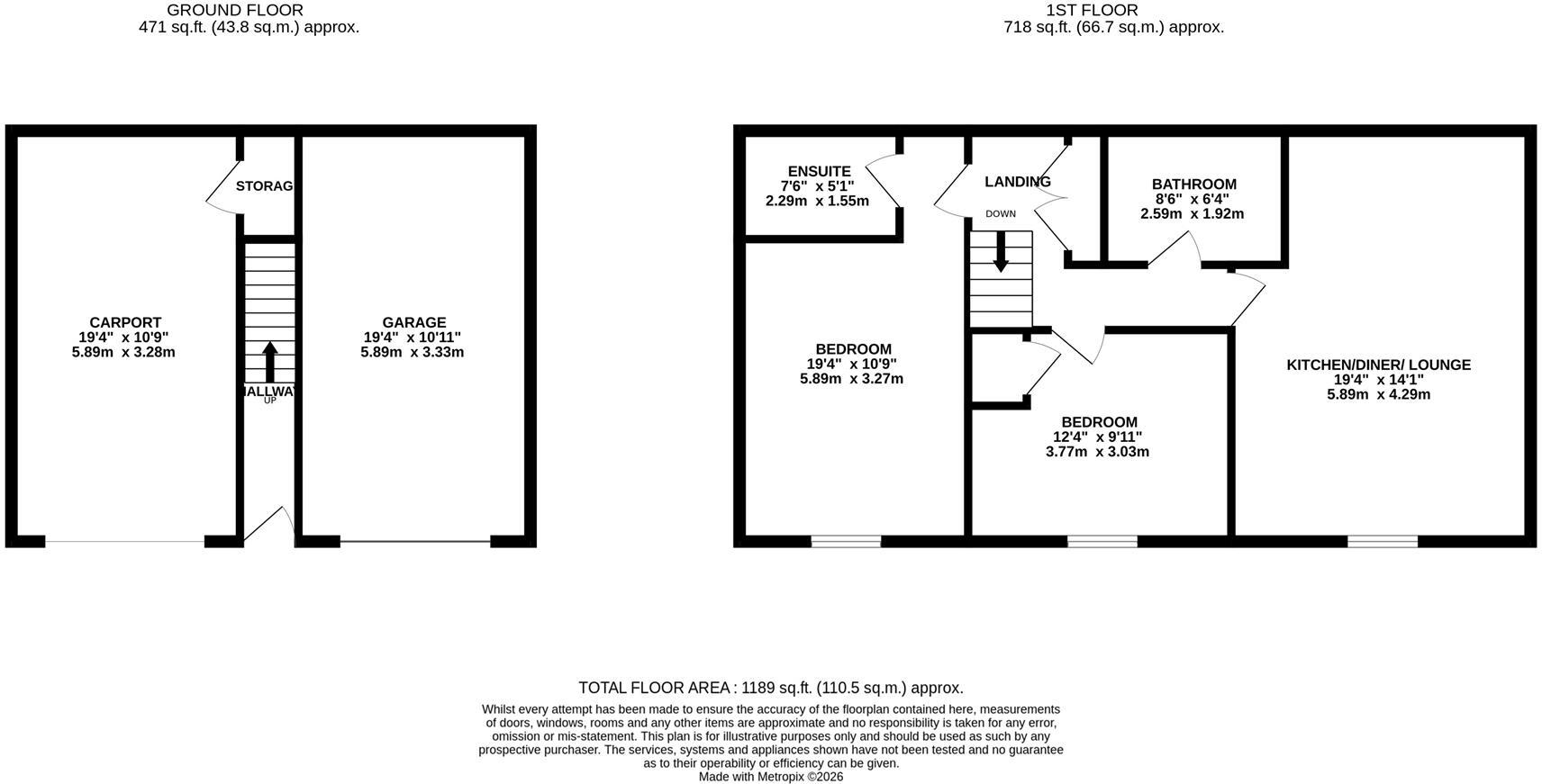 Bunnet Road, Wellingborough floorplan
