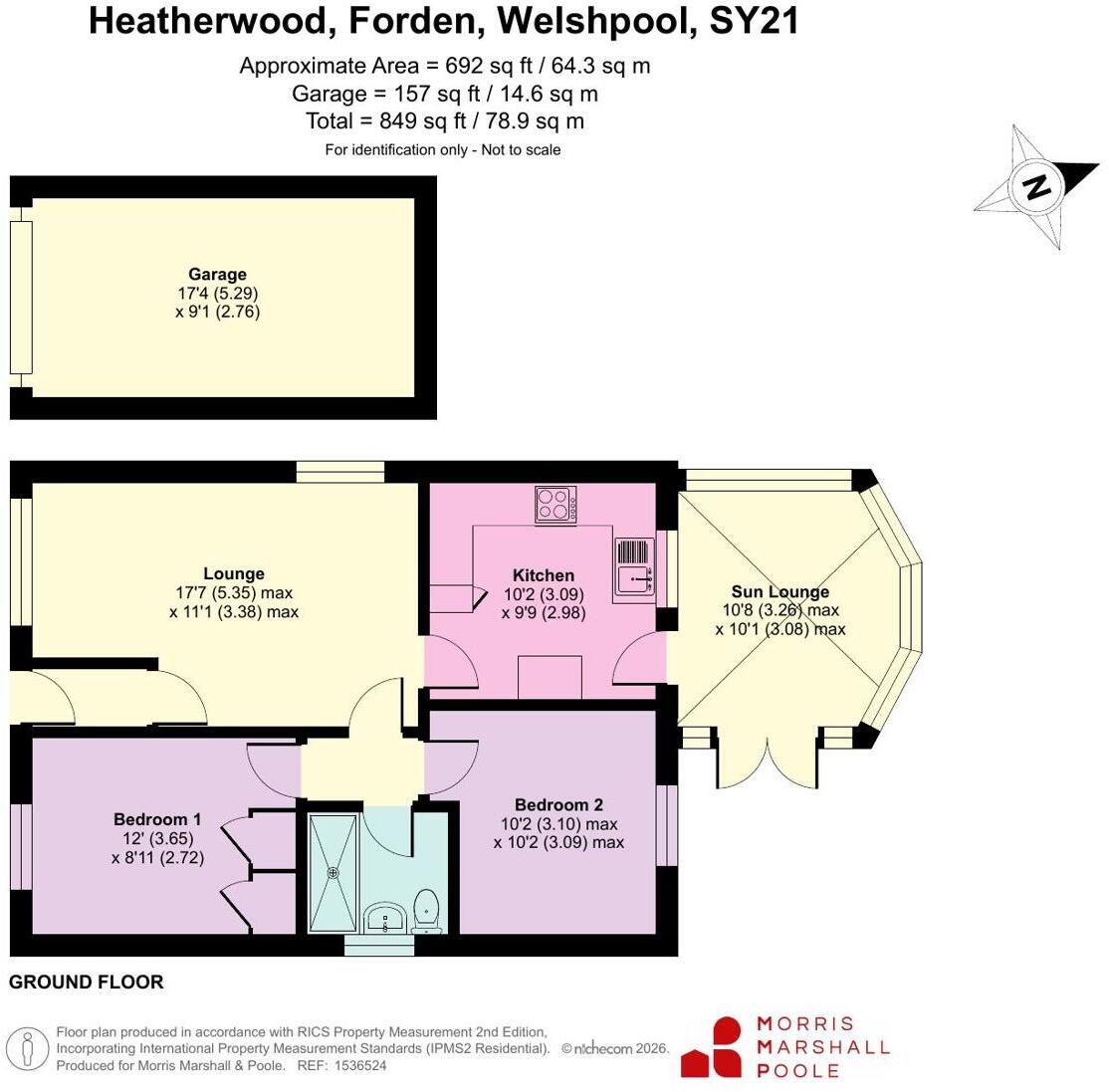 Heatherwood, Forden, Welshpool, Powys, SY21 floorplan
